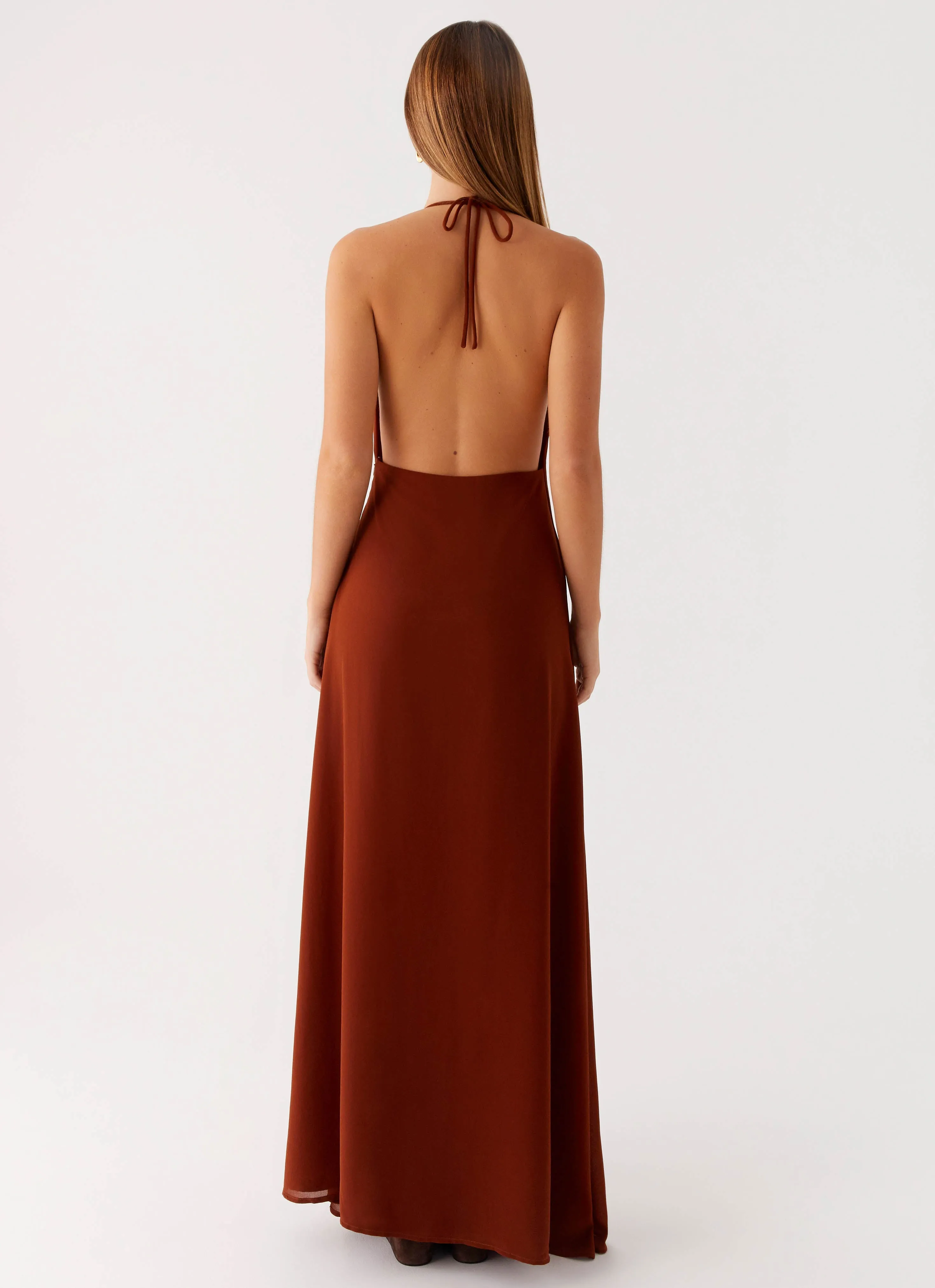 Marjoram Maxi Dress - Chocolate Cafe Vibe