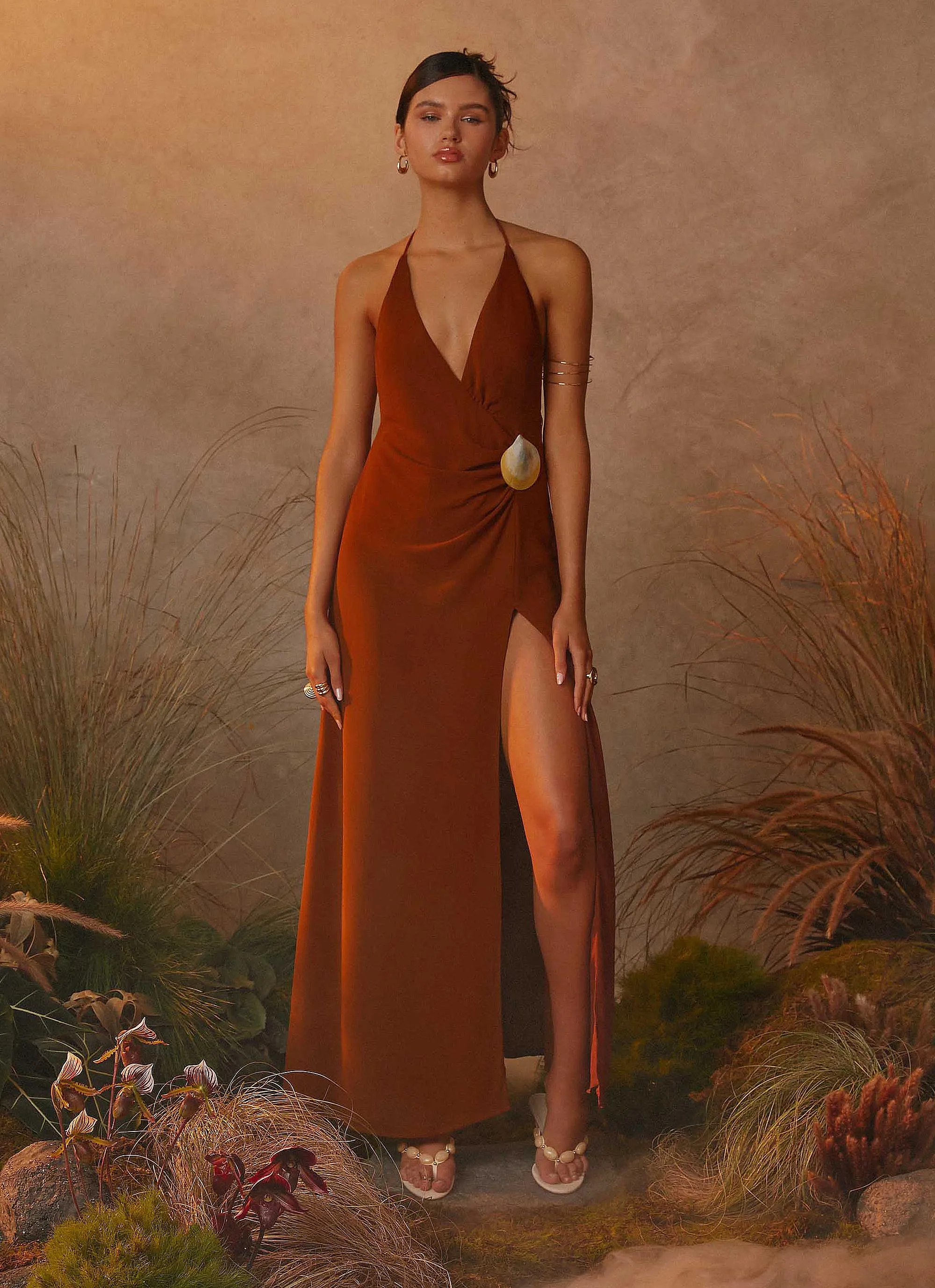 Easy Layers Marjoram Maxi Dress - Chocolate