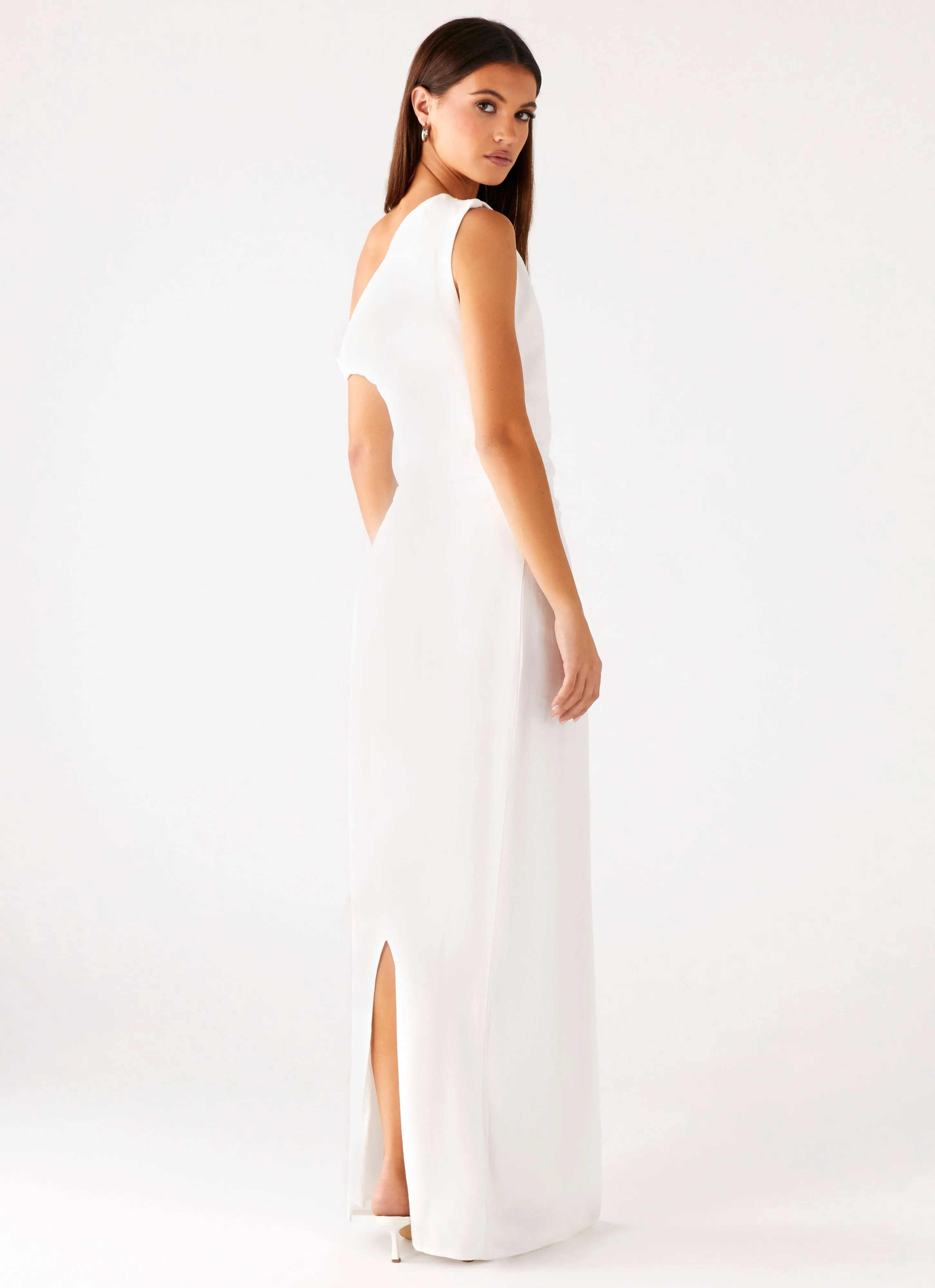 Mckenna Maxi Dress - White Polished Fit