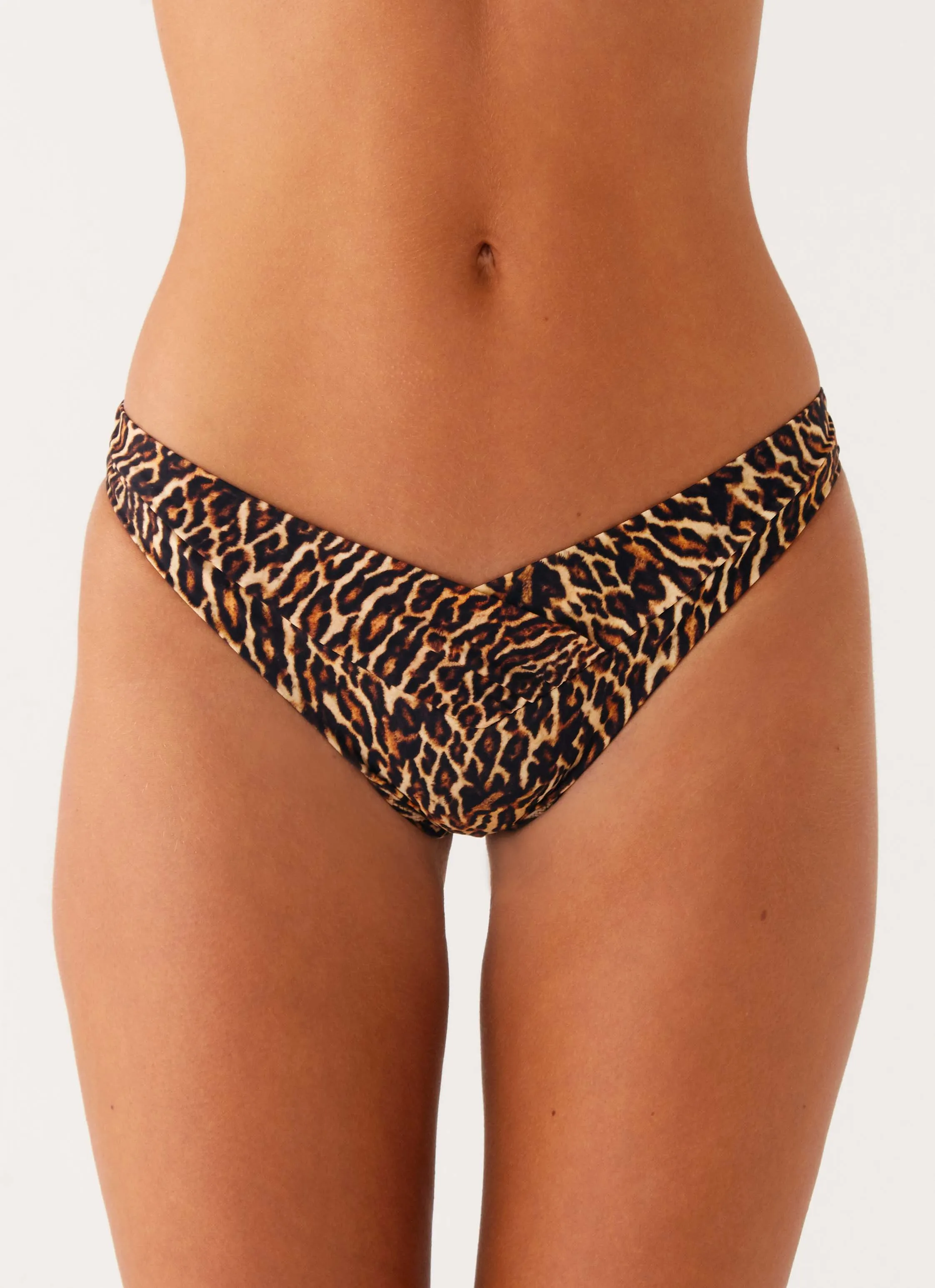 Stylish Swim Delta Bikini Bottoms - Cheetah