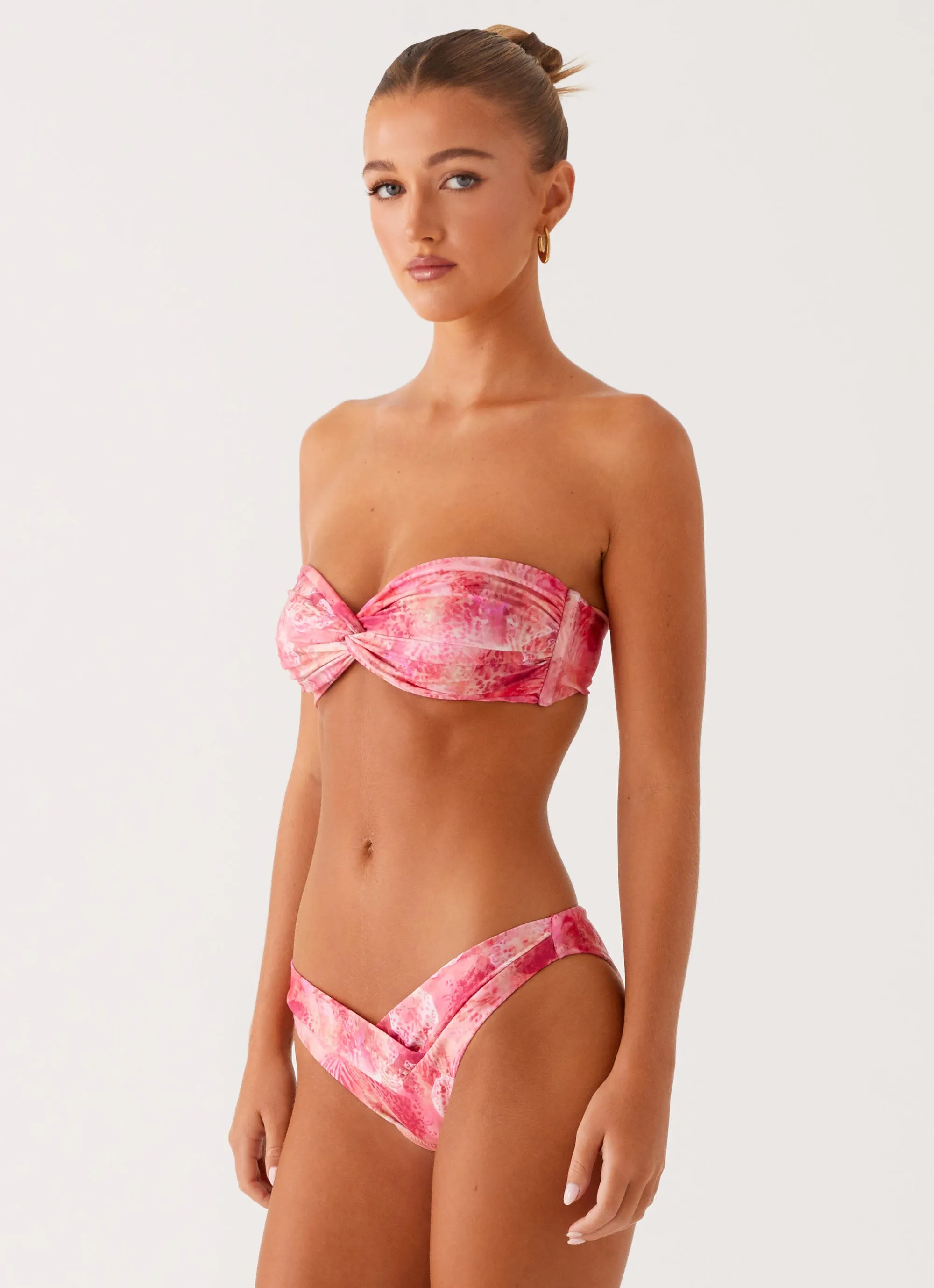 Delta Bikini Bottoms - Flamingo Fling Multi Panel Design
