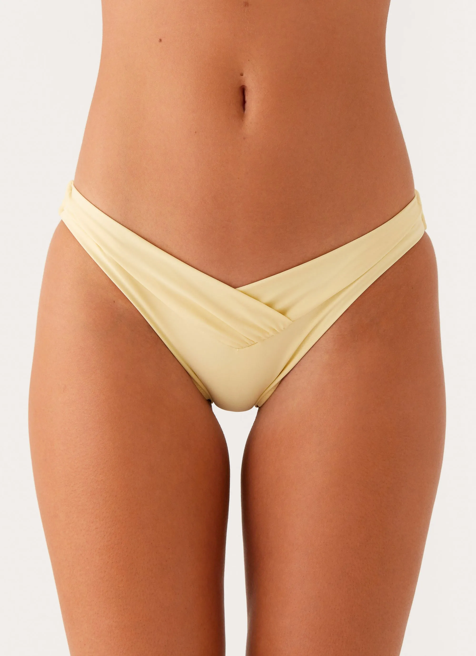 UV resistant Cooling Effect Swim Delta Bikini Bottoms - Lemon