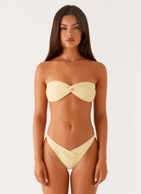 Delta Bikini Bottoms - Lemon Quick Fastening Clips