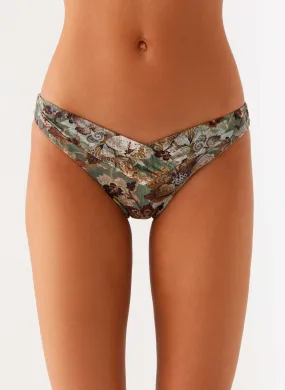 Chlorine Resistant Fabric Delta Bikini Bottoms - Vintage Blossom