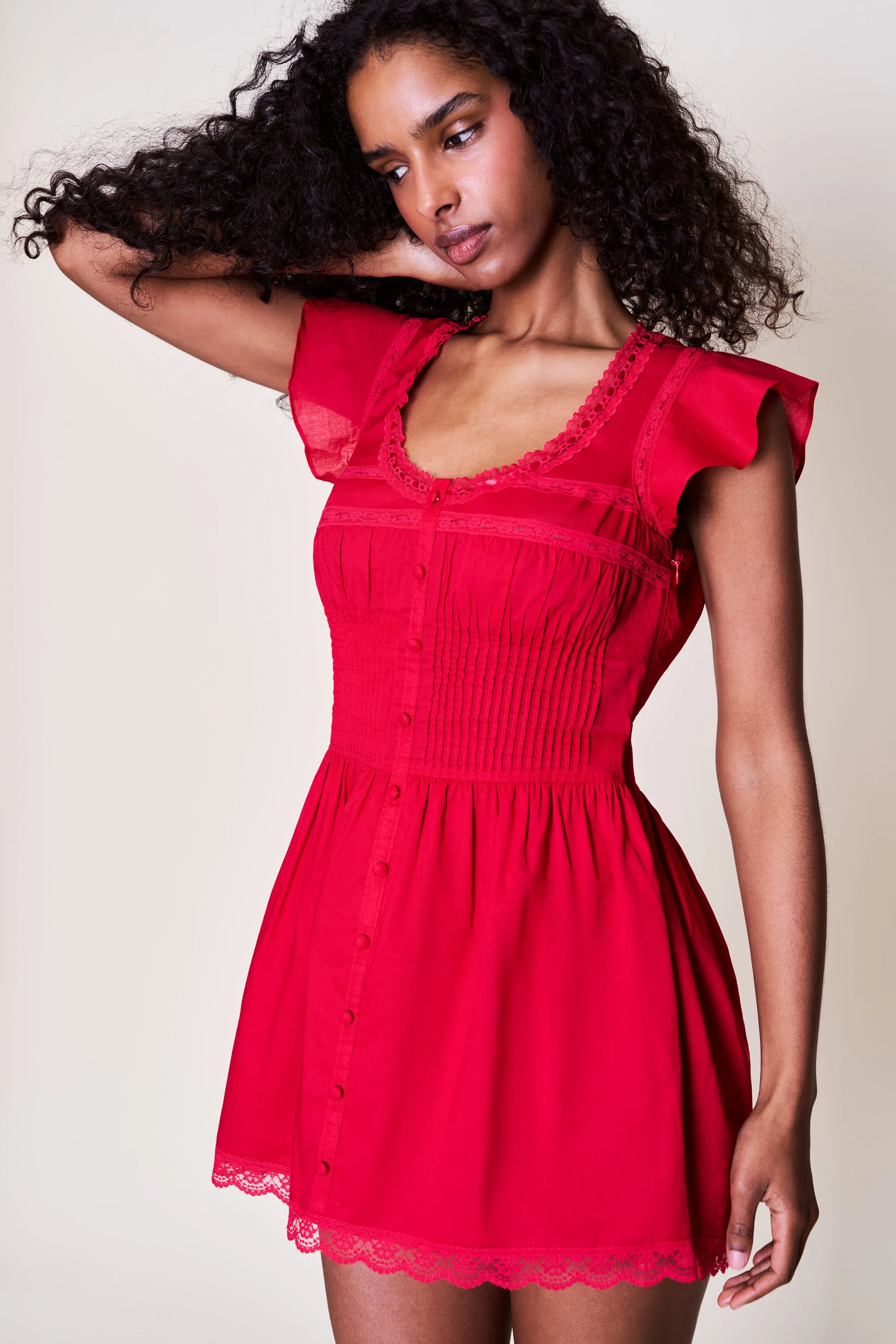 Perfect Comfort Wear Lille Pintuck Dress