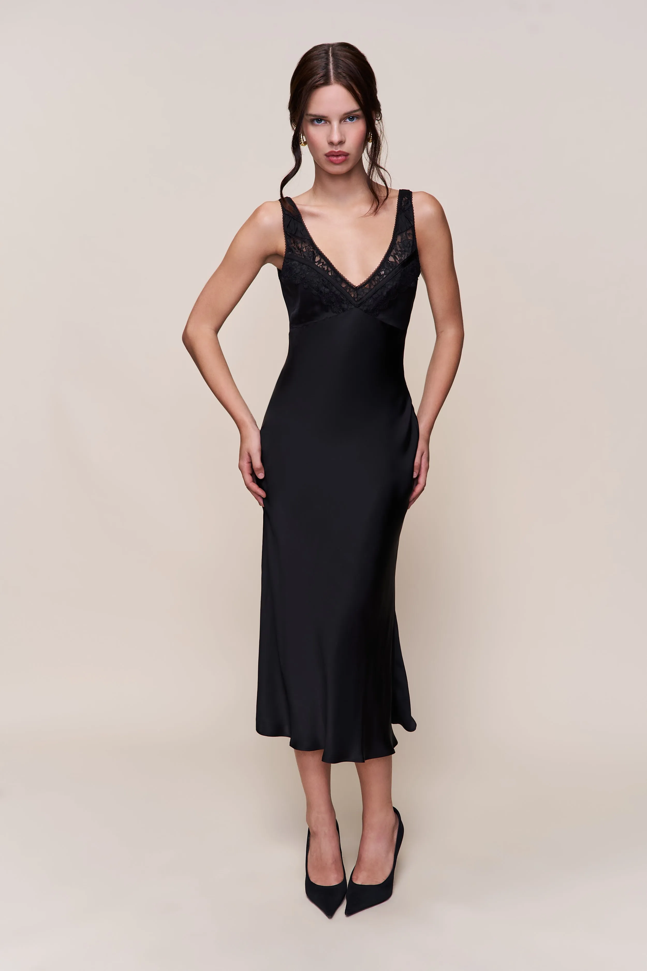 Scaosi Lace Detail Slip Dress Classy Look