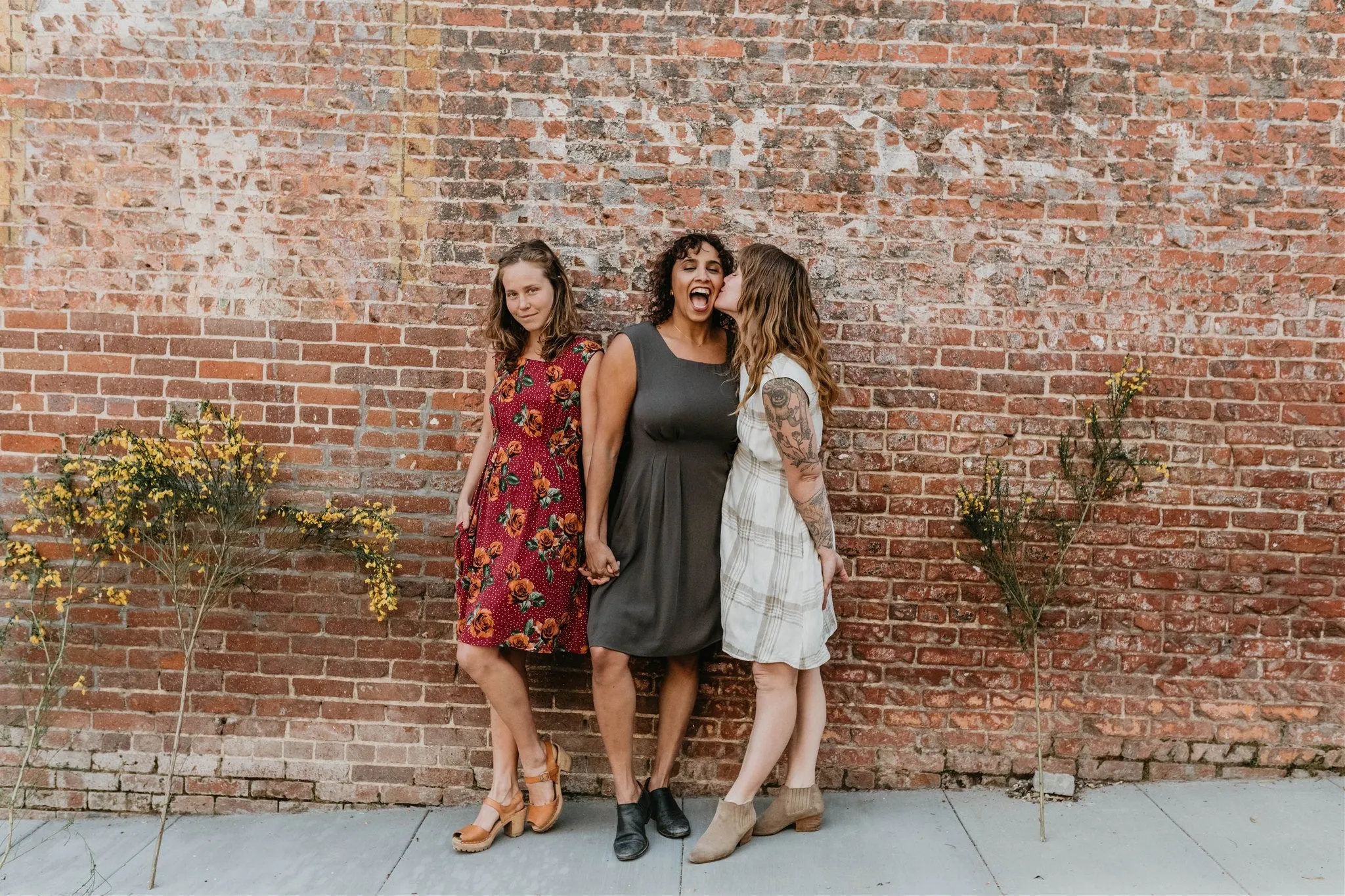 Satin-Edge Pleiades Dress in Red Rose Dot