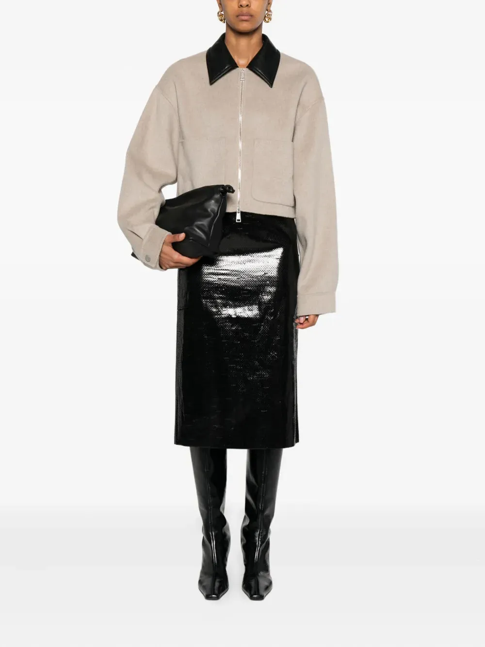 Reinforced Shoulder Panels Dream Phebe Jacket in Stone