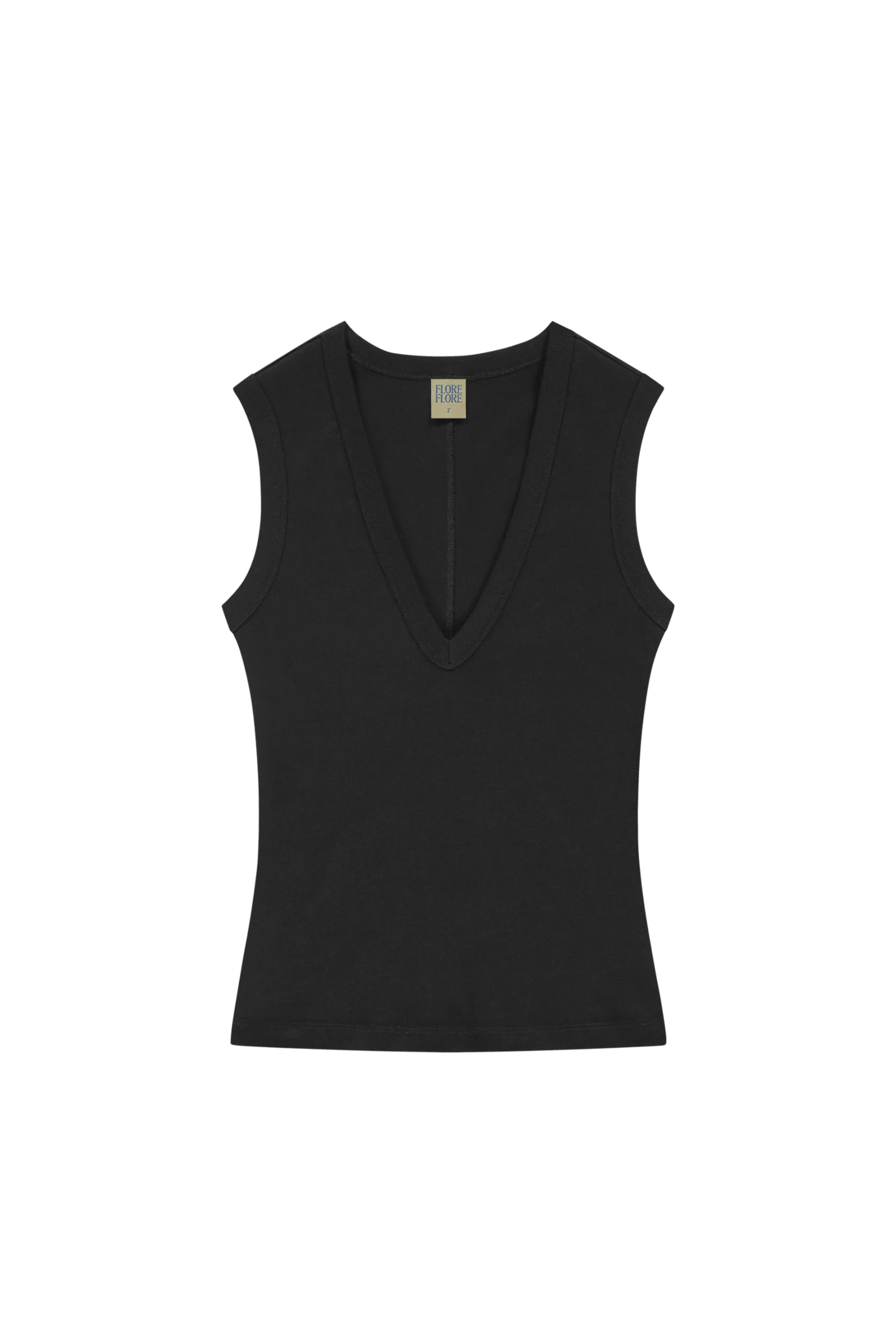 Dewi Tank in Black HighCollar Design