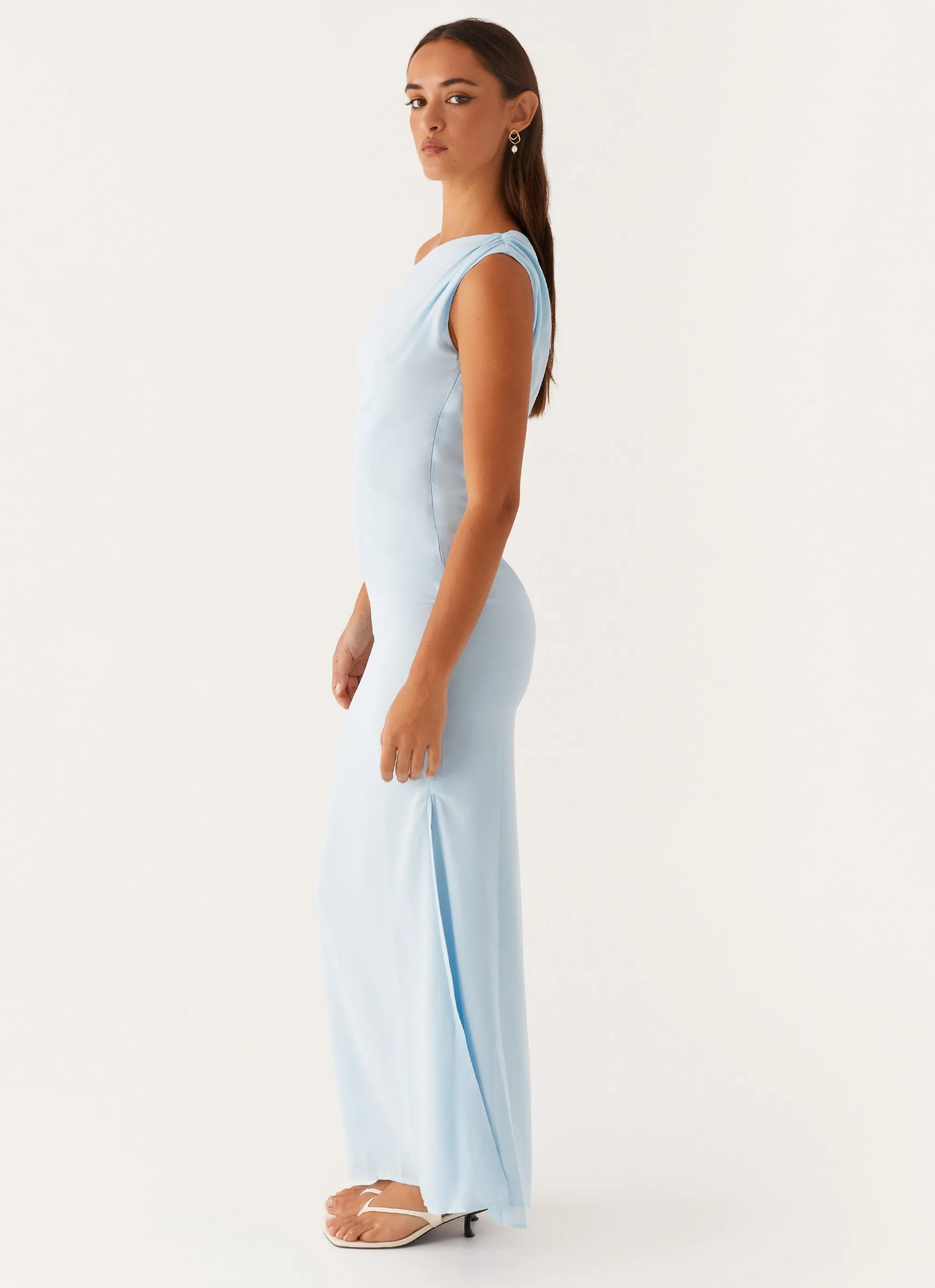 Young Edge Dinner Date Maxi Dress - Blue