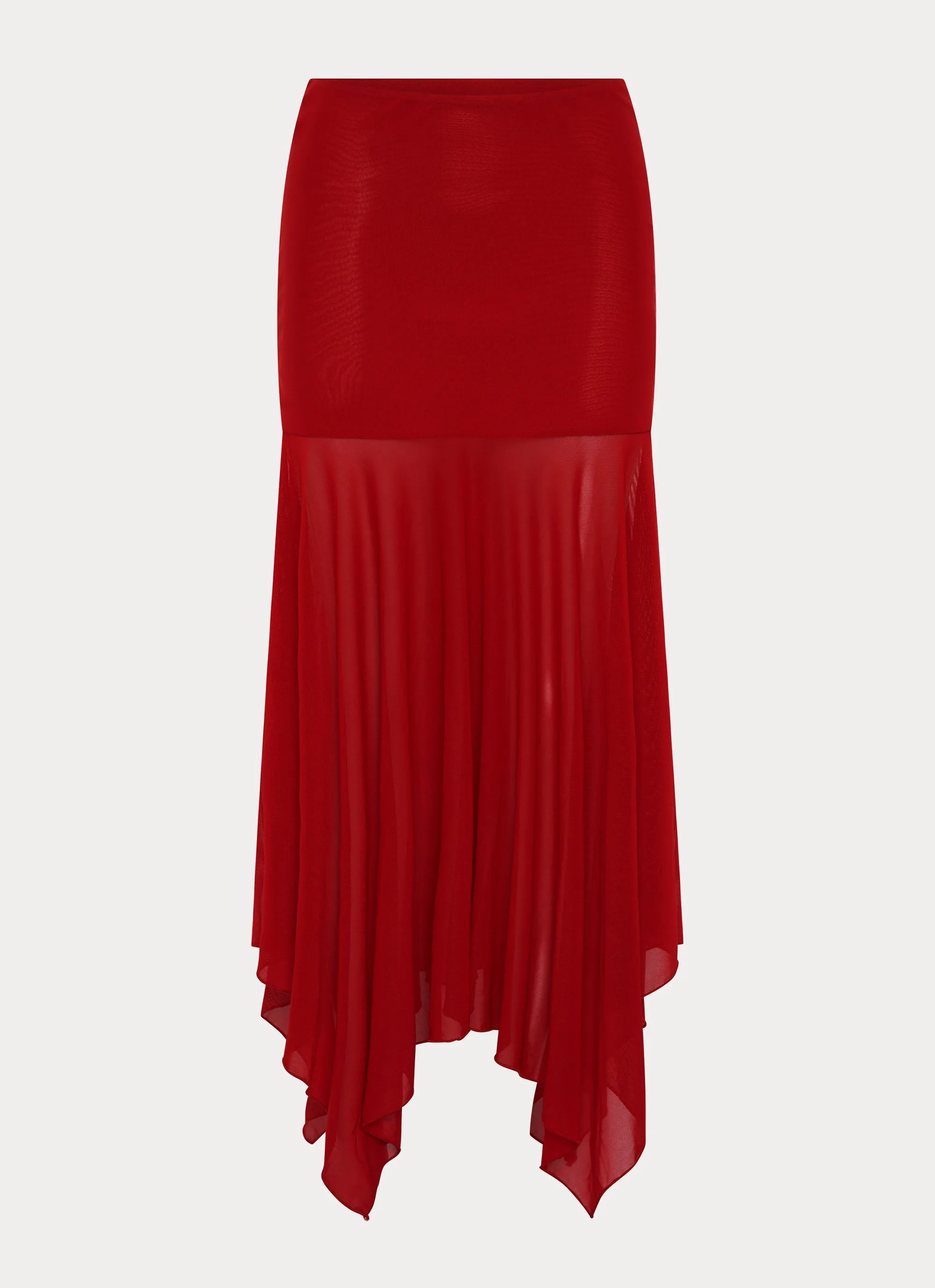 Dionne Maxi Skirt - Red gentle style