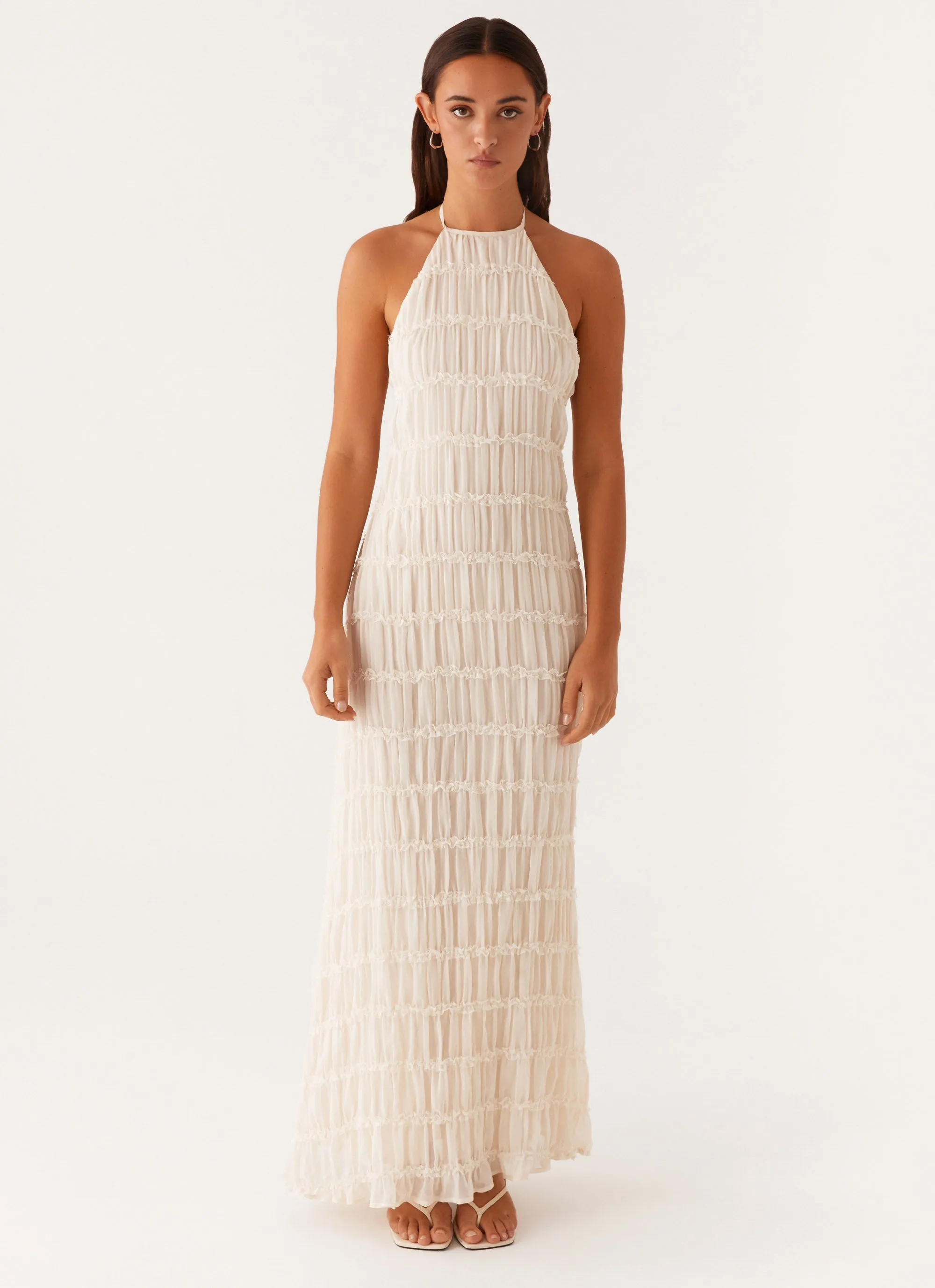 Aullie Maxi Dress - Ivory Global Style Anniversary-Event