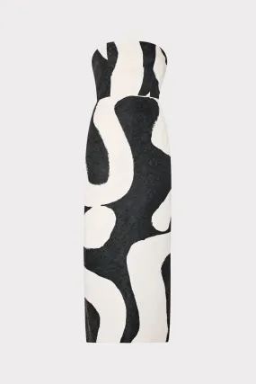 Orion Ink Swirl Dress Winter Wrap Air Beauty