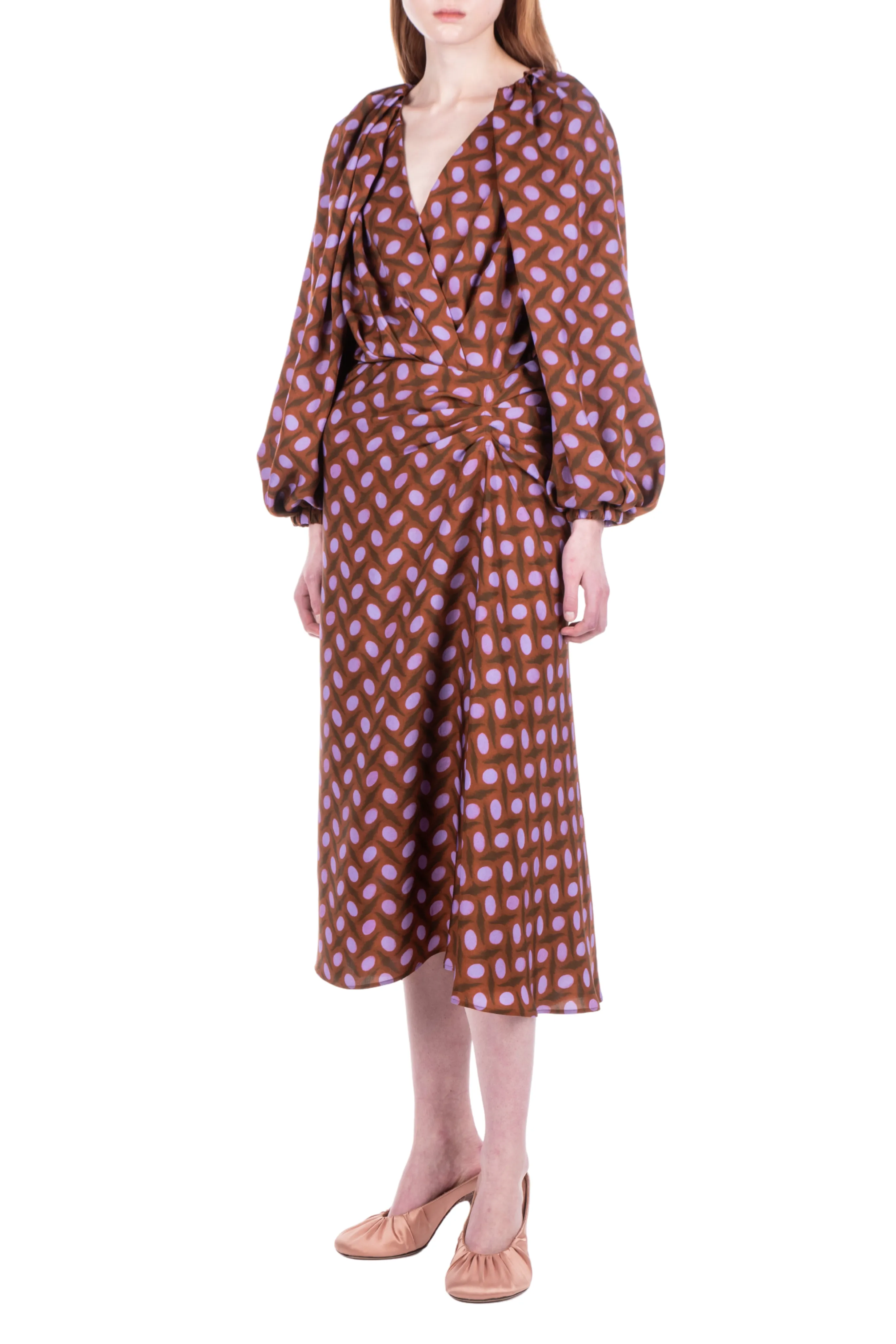 Euro Touch Flare Hem Divani Dress