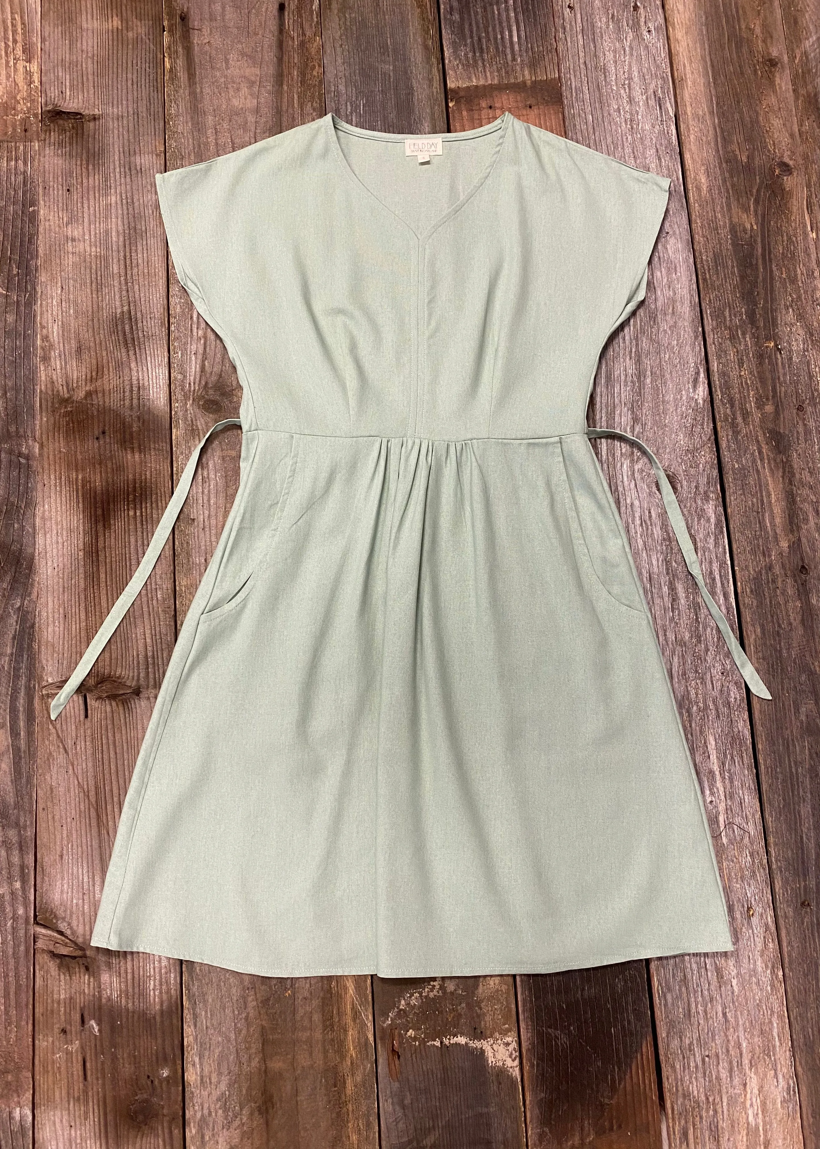 Dolman Dress in Sage Linen All Occasion Urban Motion
