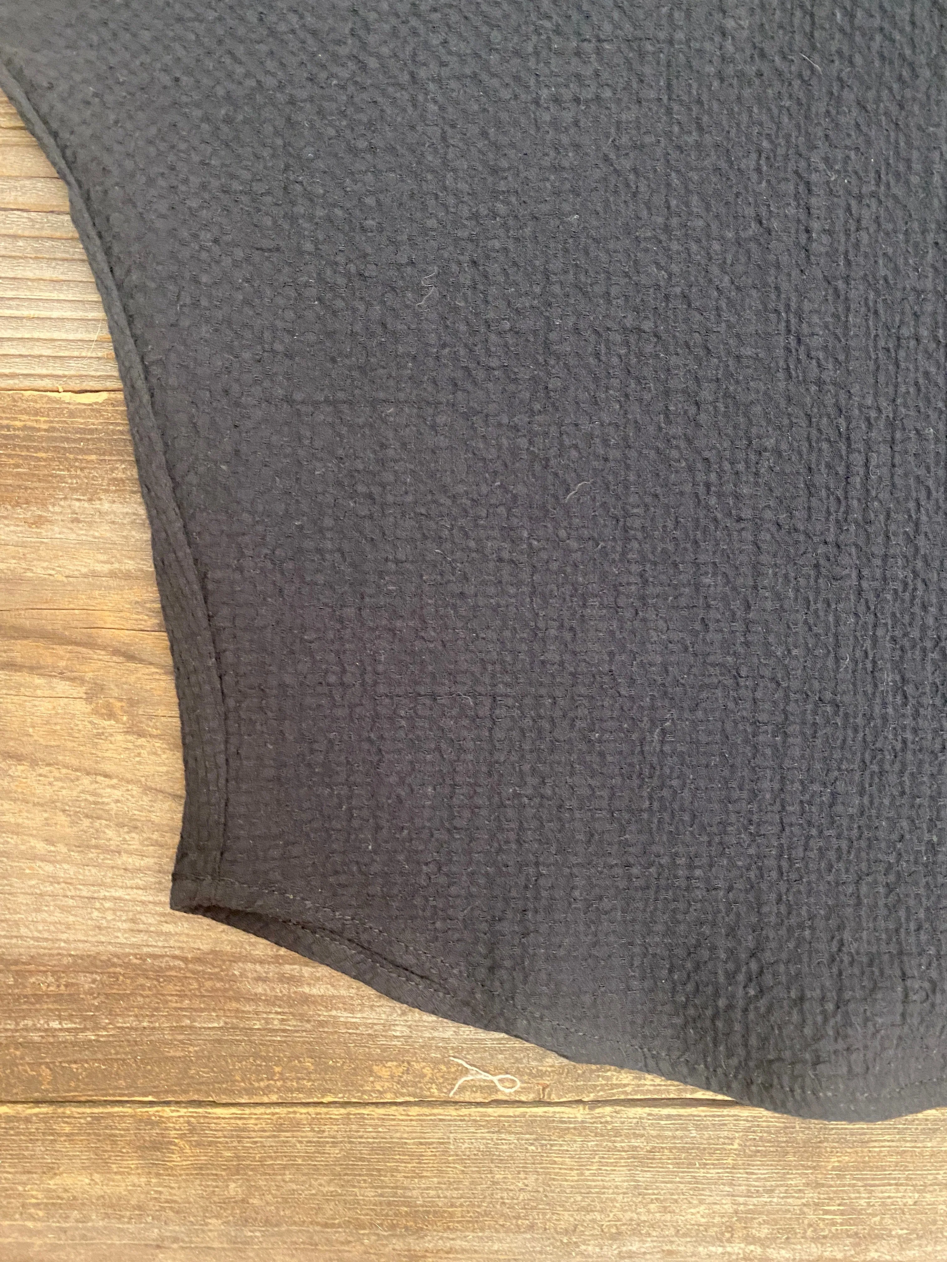 Dolman Top in Black Texture LowMaintenanceFabric