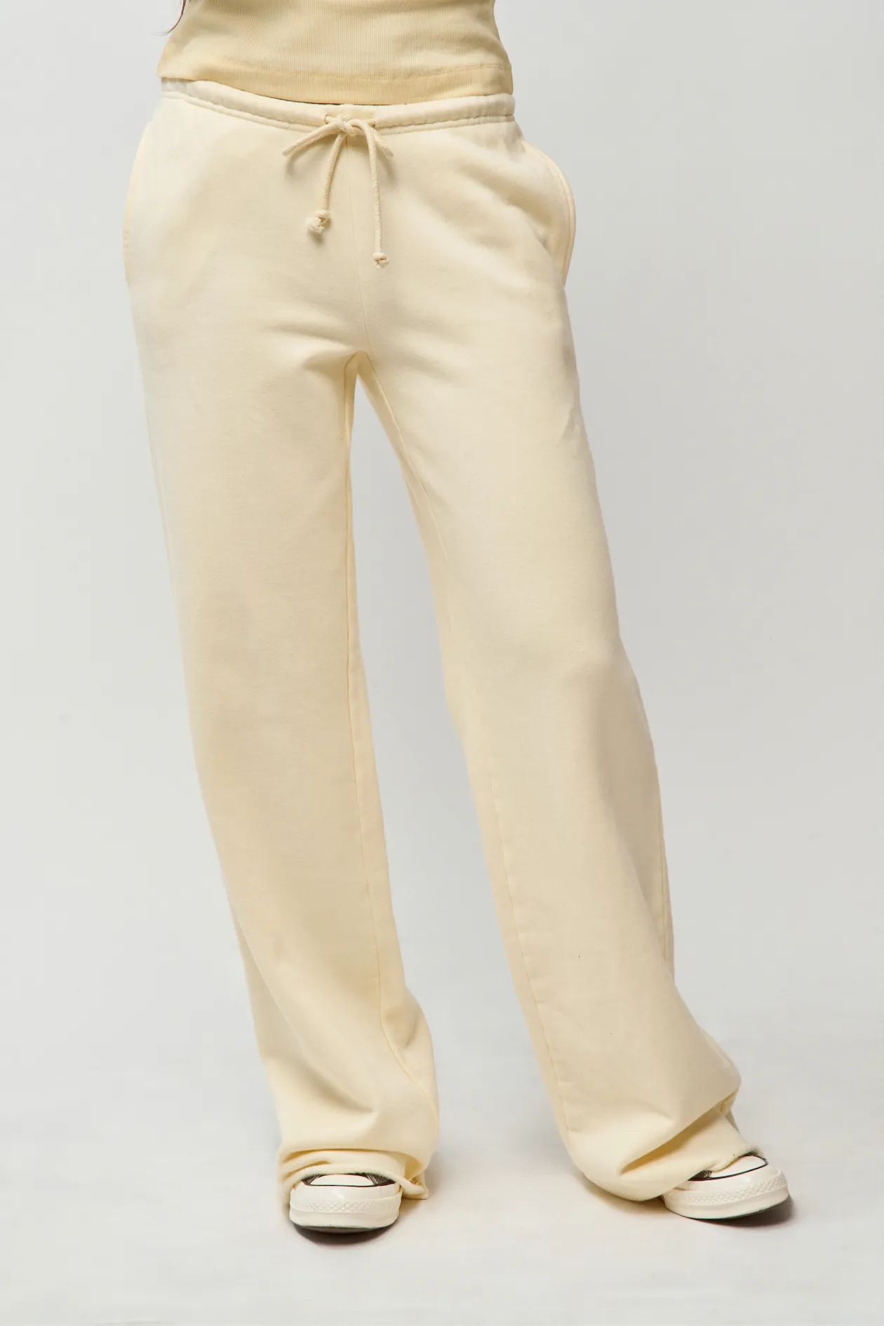 Drawstring Fleece Pant AbrasionResistantPanels Chic casual