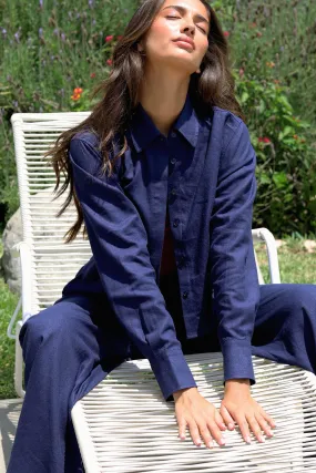 Modern Design FourWayStretchFabric The Carissa Linen Button Down