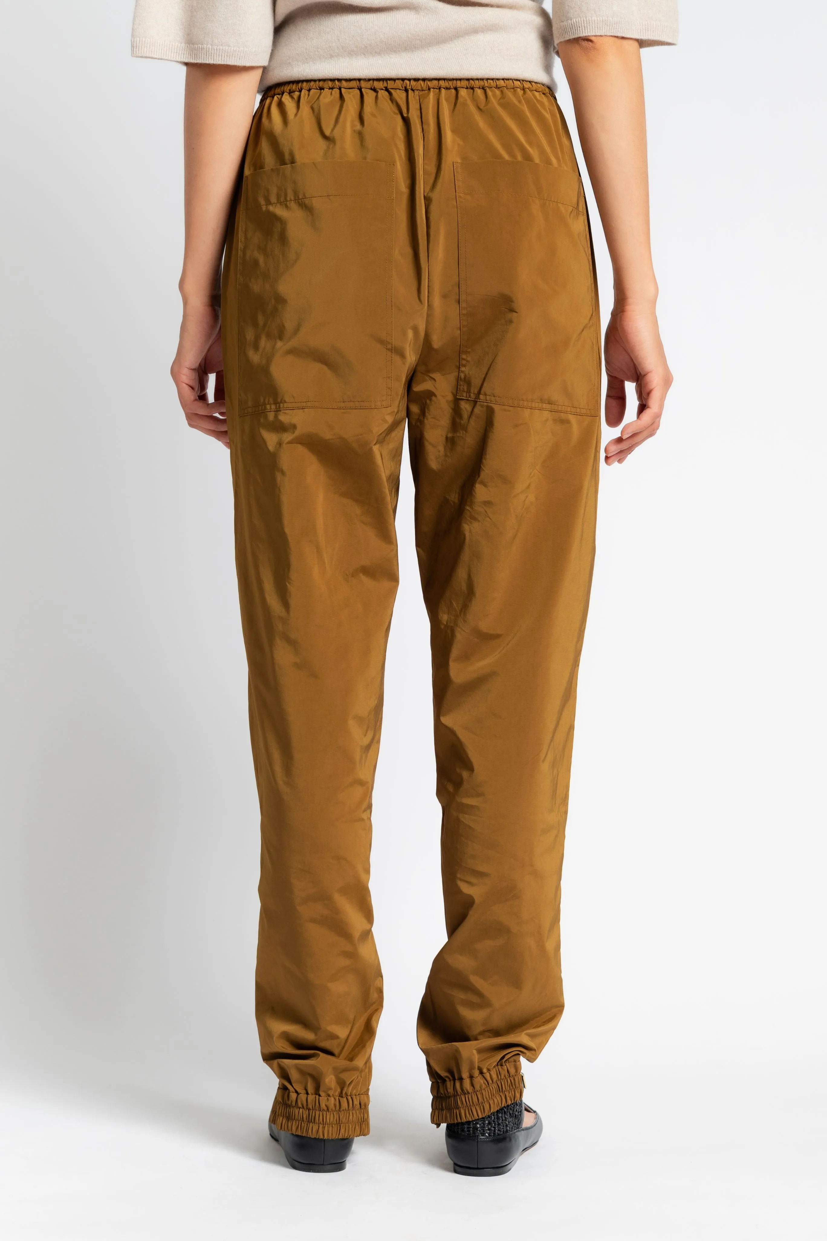 Nylon Zipper Jogger Fashionable Waist