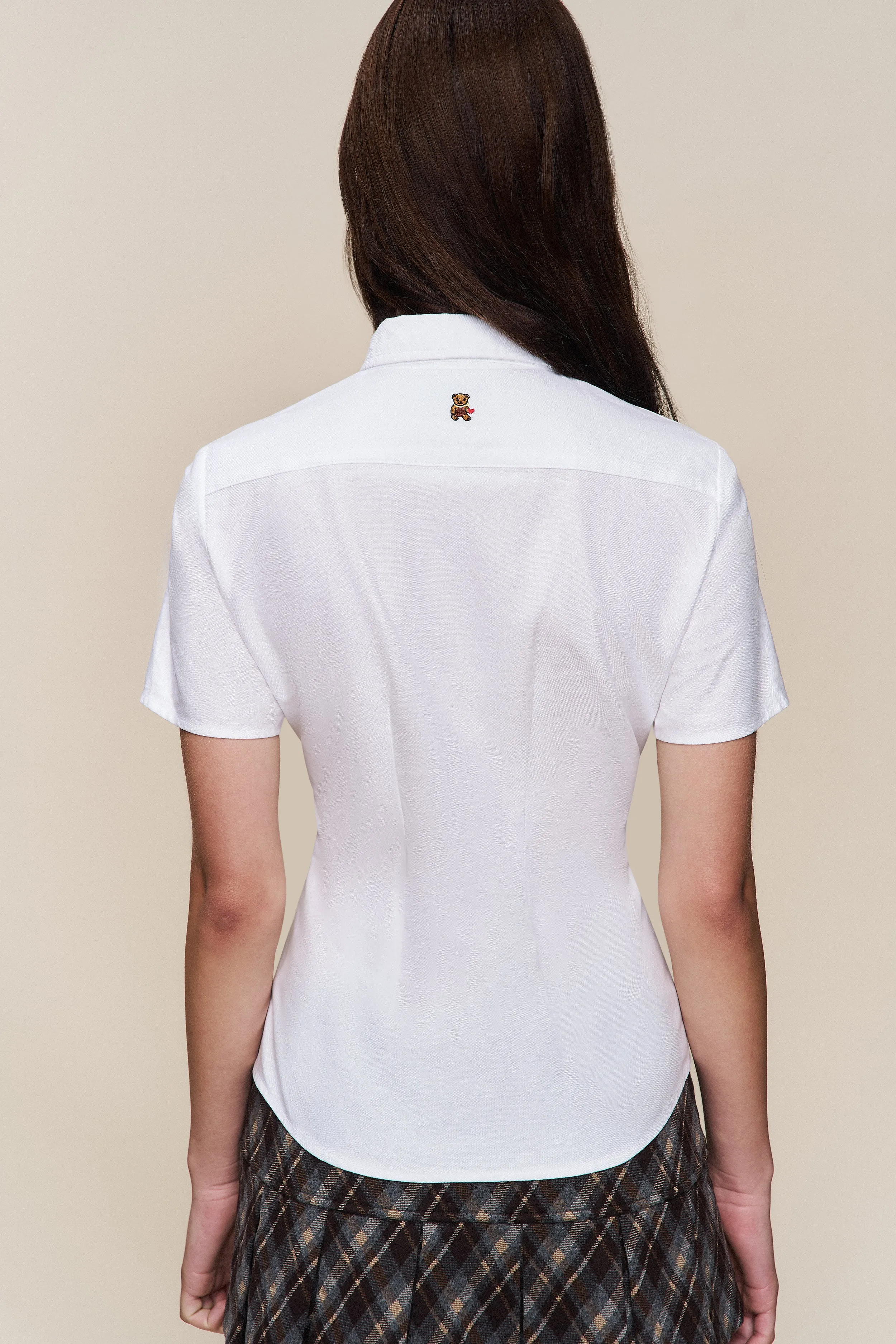 Soft Material Tailored Seams Classic Short Sleeve Oxford