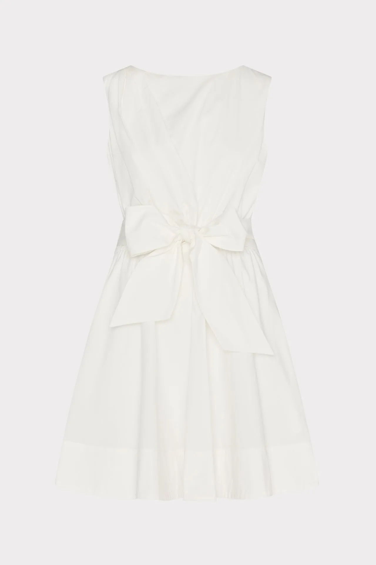 Draped Poplin Sleeveless Mini Dress Stylish day dress Fresh Flow