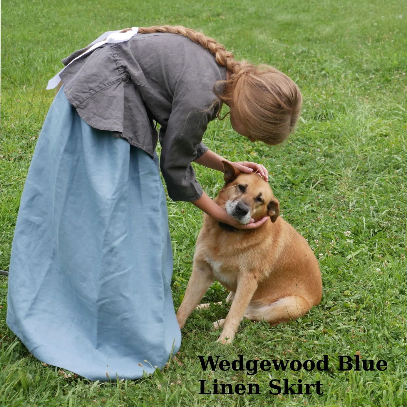 Drawstring Skirt - Linen Layer Combo Sustainable Fabric