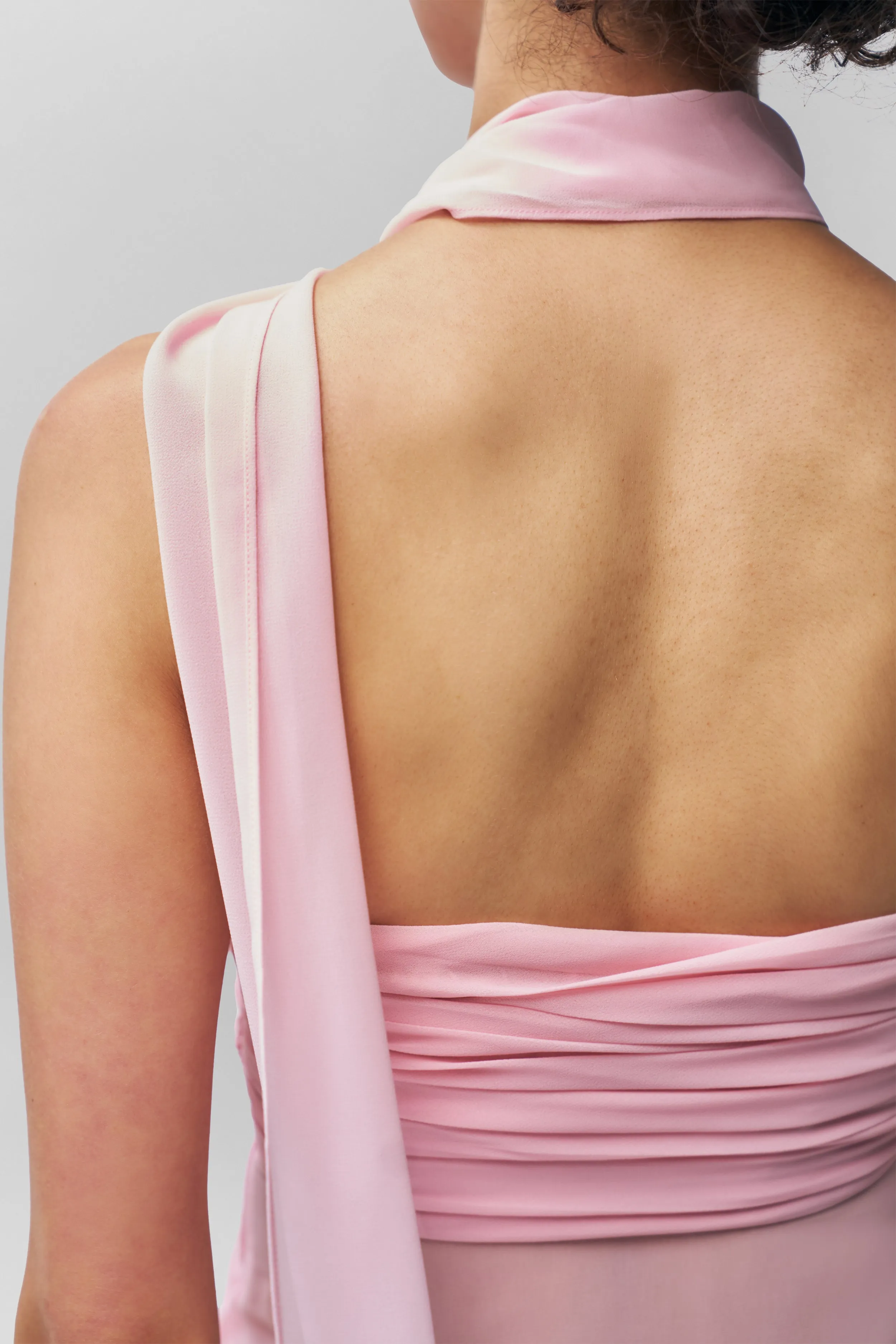 Cold Weather Reinforced Seams Chiffon Wrap Around Top