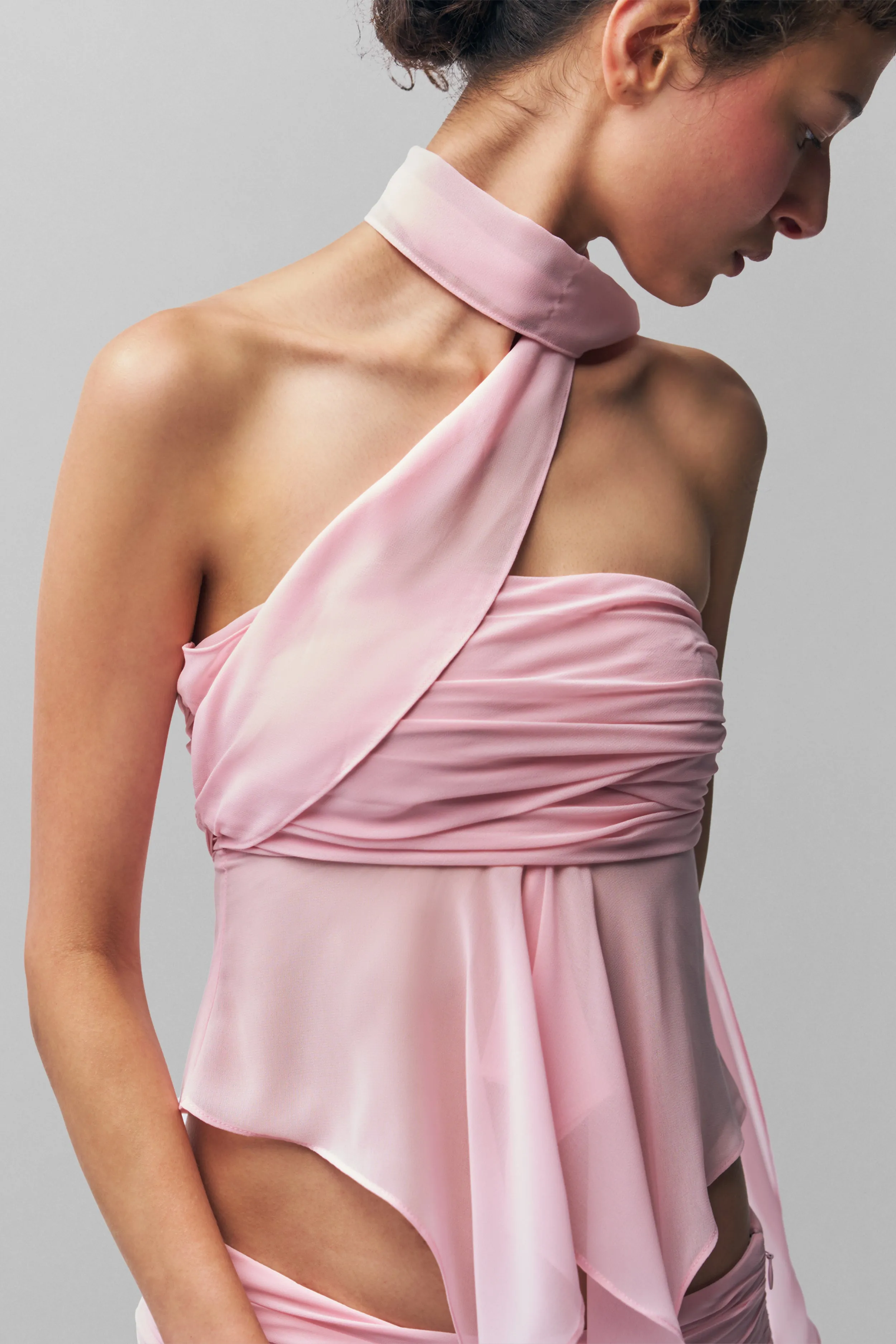 Chiffon Wrap Around Top RecycledPolyesterBlend