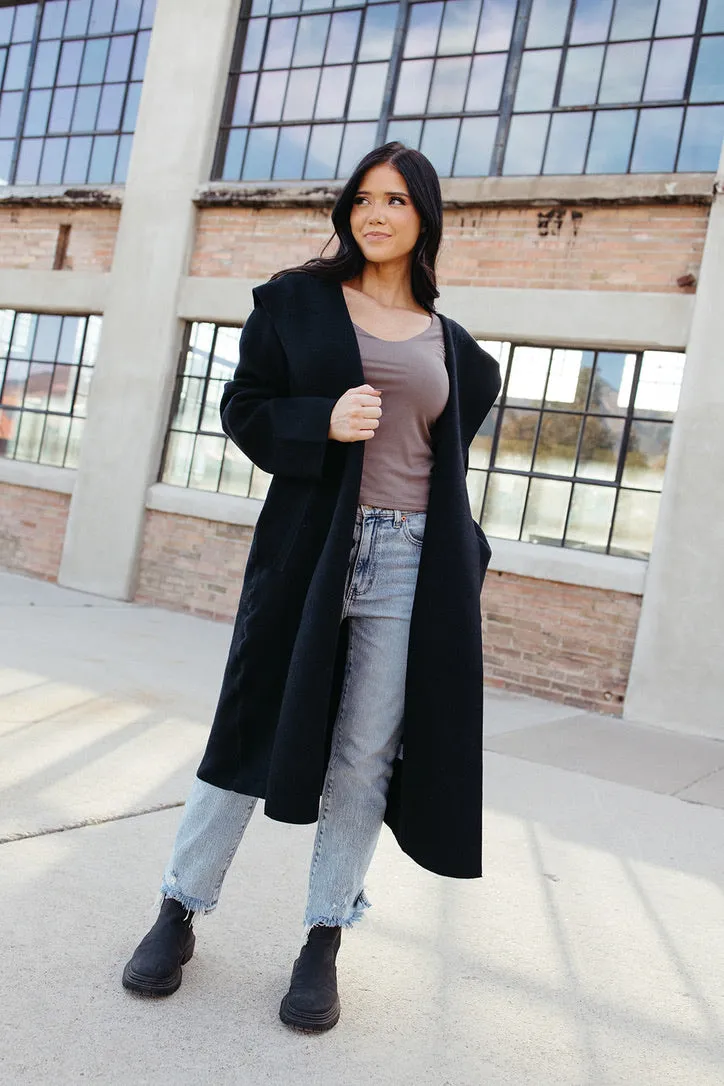 Sleek Fit Jacquard Weave Highlands Sweater Duster