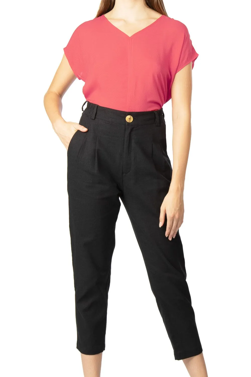 Dolman Top in Electric Coral StretchComfort ThermalRegulation