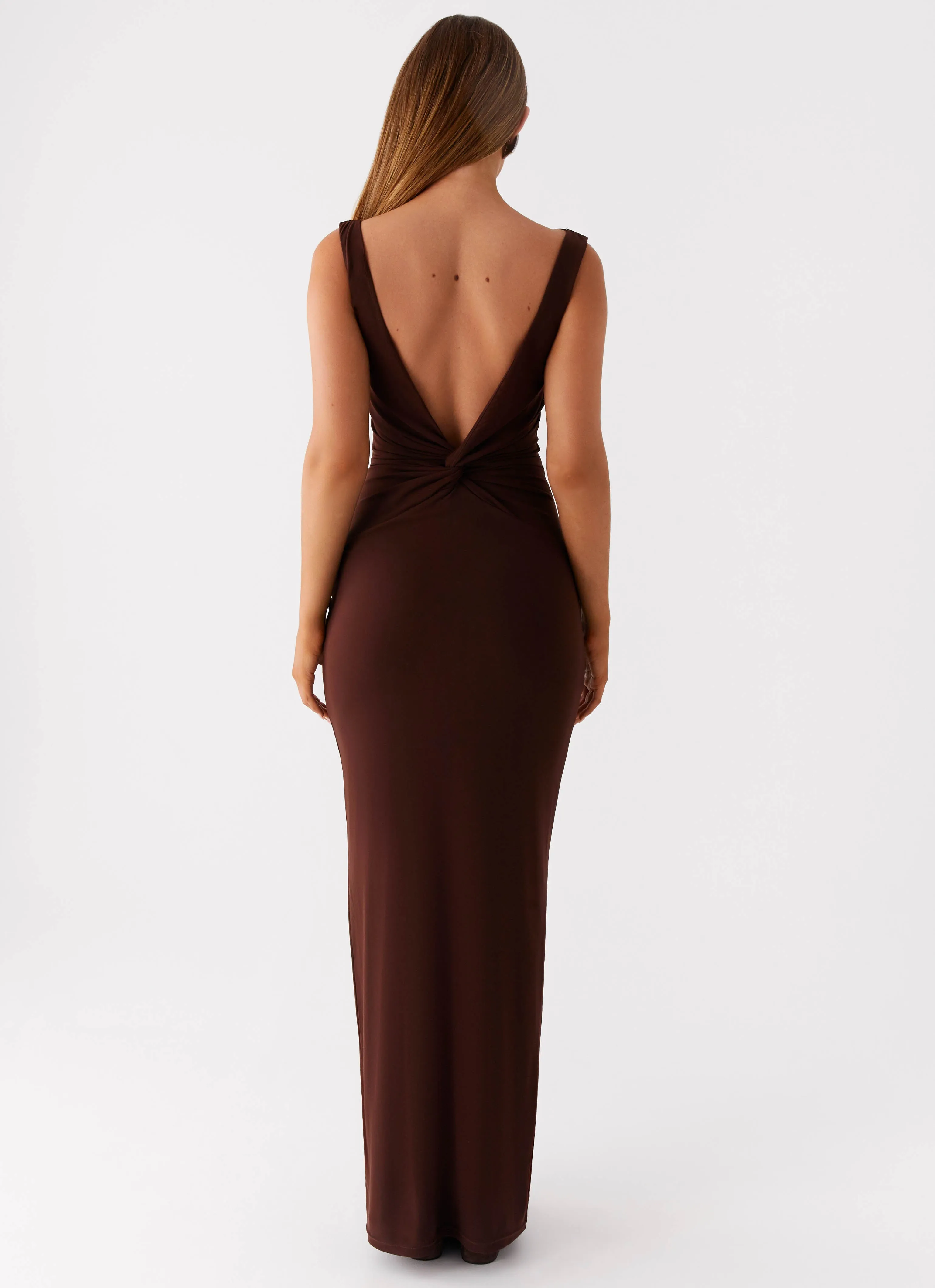 Color Soft Earthbound Muse Maxi Dress - Chocolate