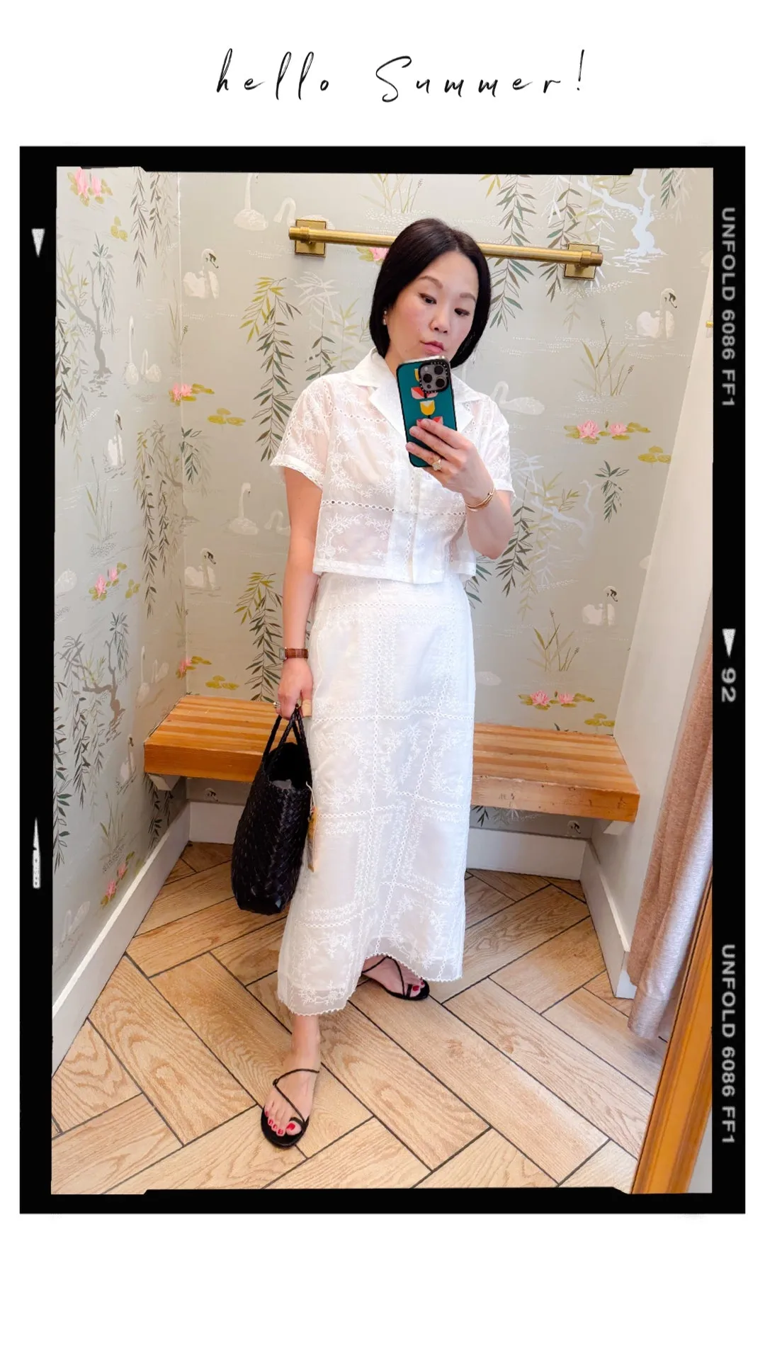 Carina Eyelet Blouse Reverseble Design