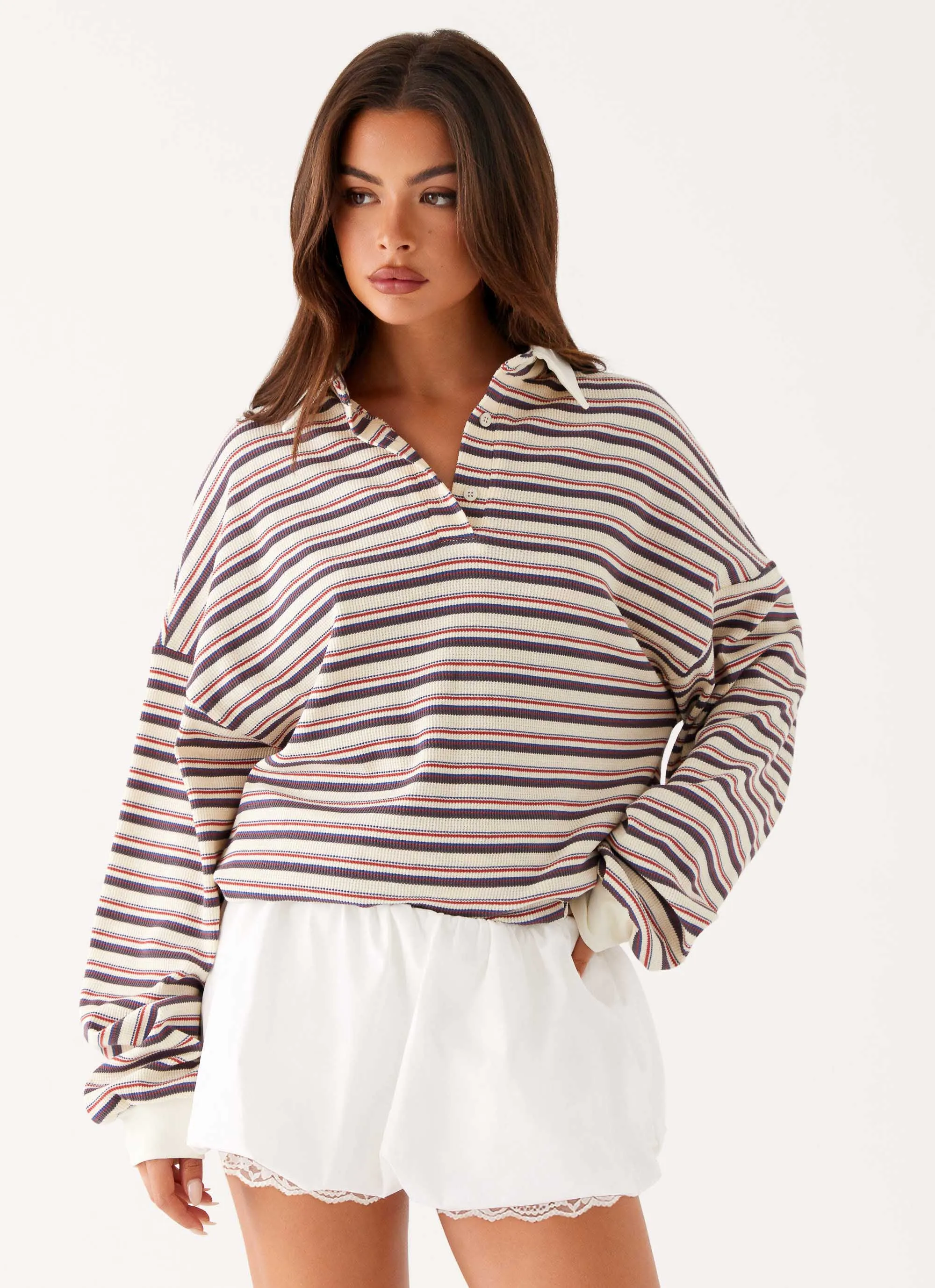 All Mine Bubble Skort - White Neutral Look Durable Hem