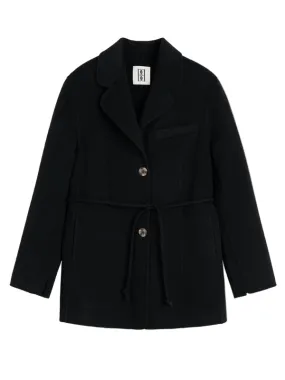 Hellen Blazer in Black Zippered Pockets