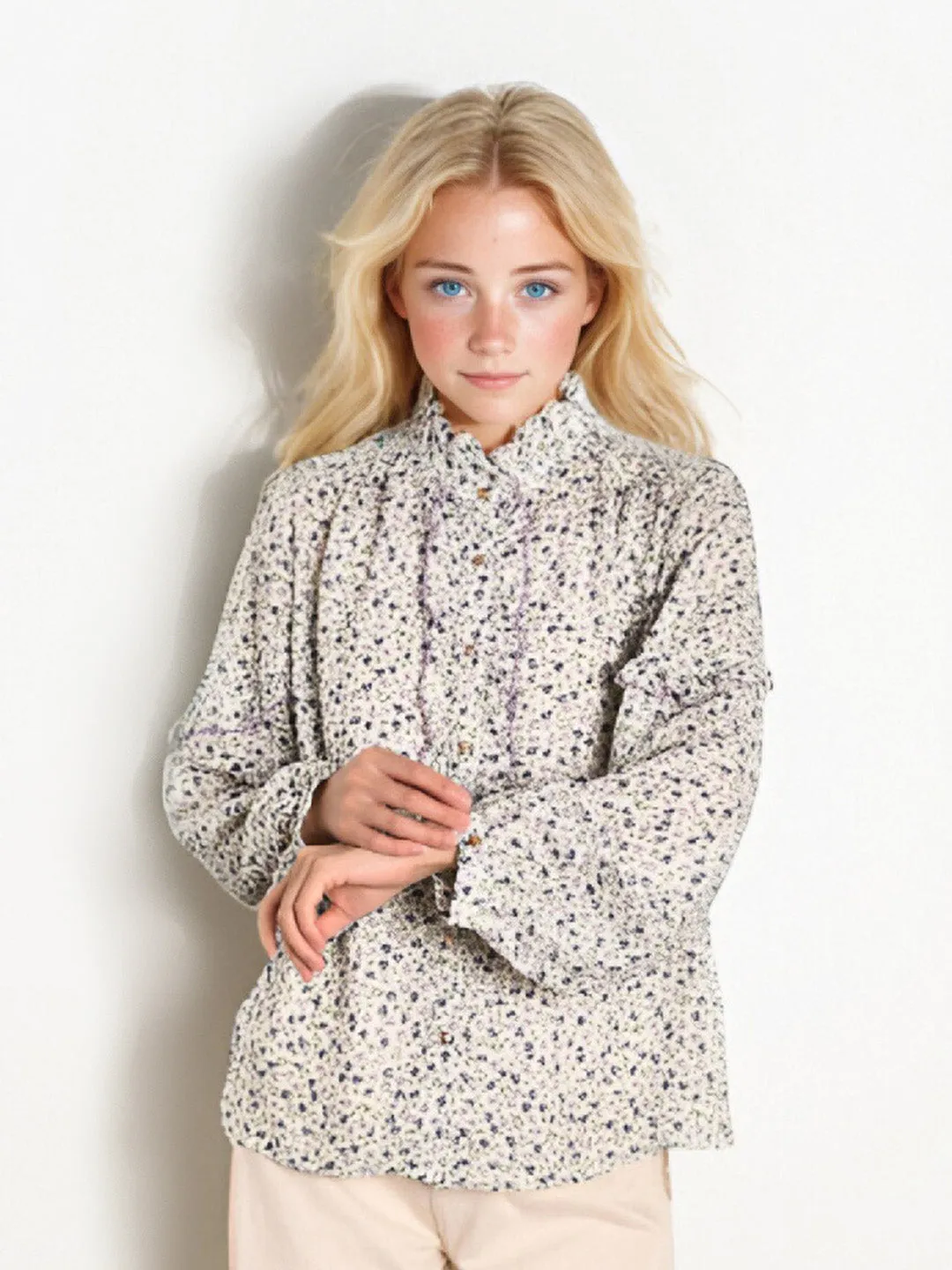Sporty Sweatshirt ??Final Sale??Celia Stand-Up Collar Printing Collision Long-Sleeved Shirt