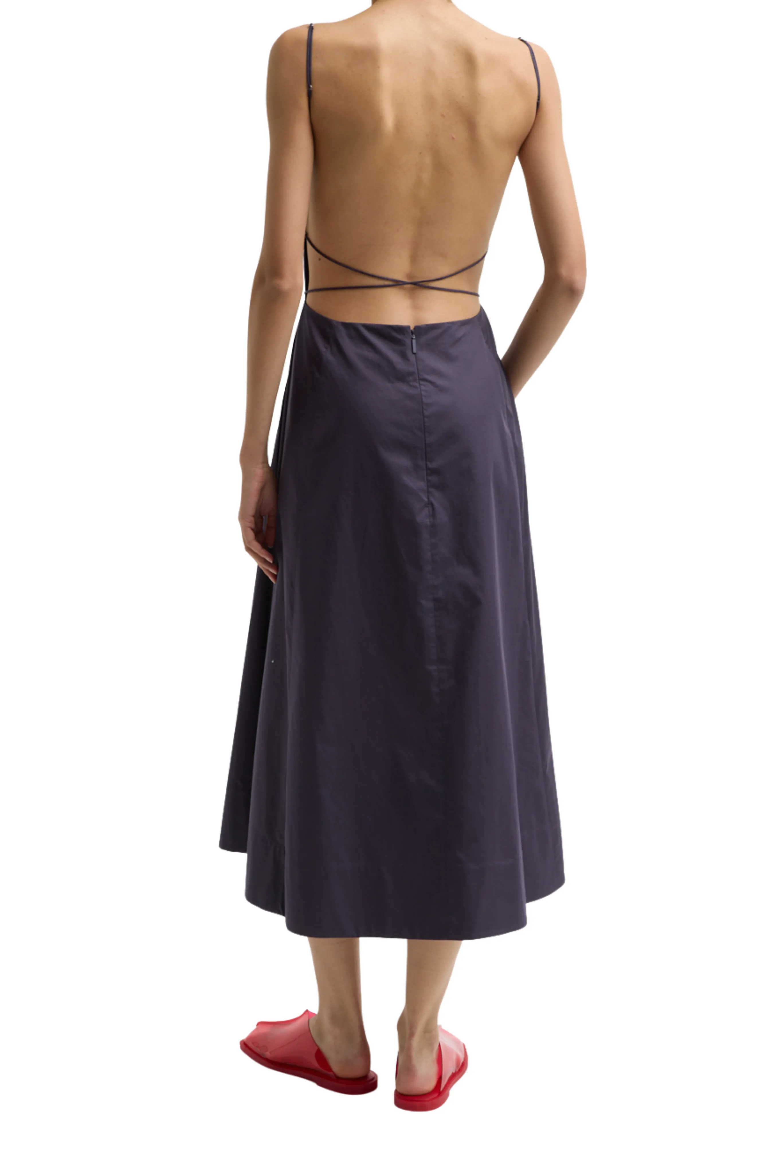 Luxe style Smart Cut Eco Poplin Strappy Dress