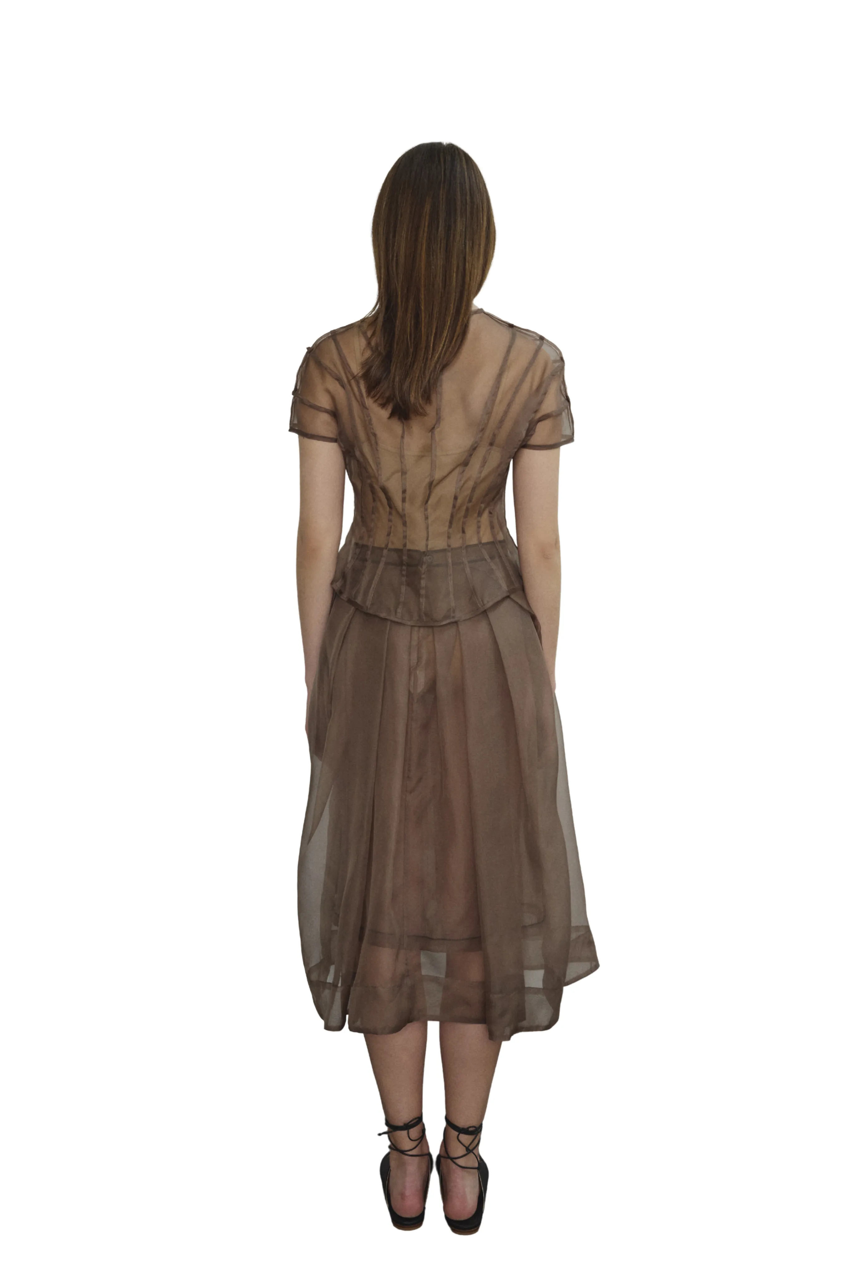 Mesh Panel Details TexturedSurface Anemoia Blouse