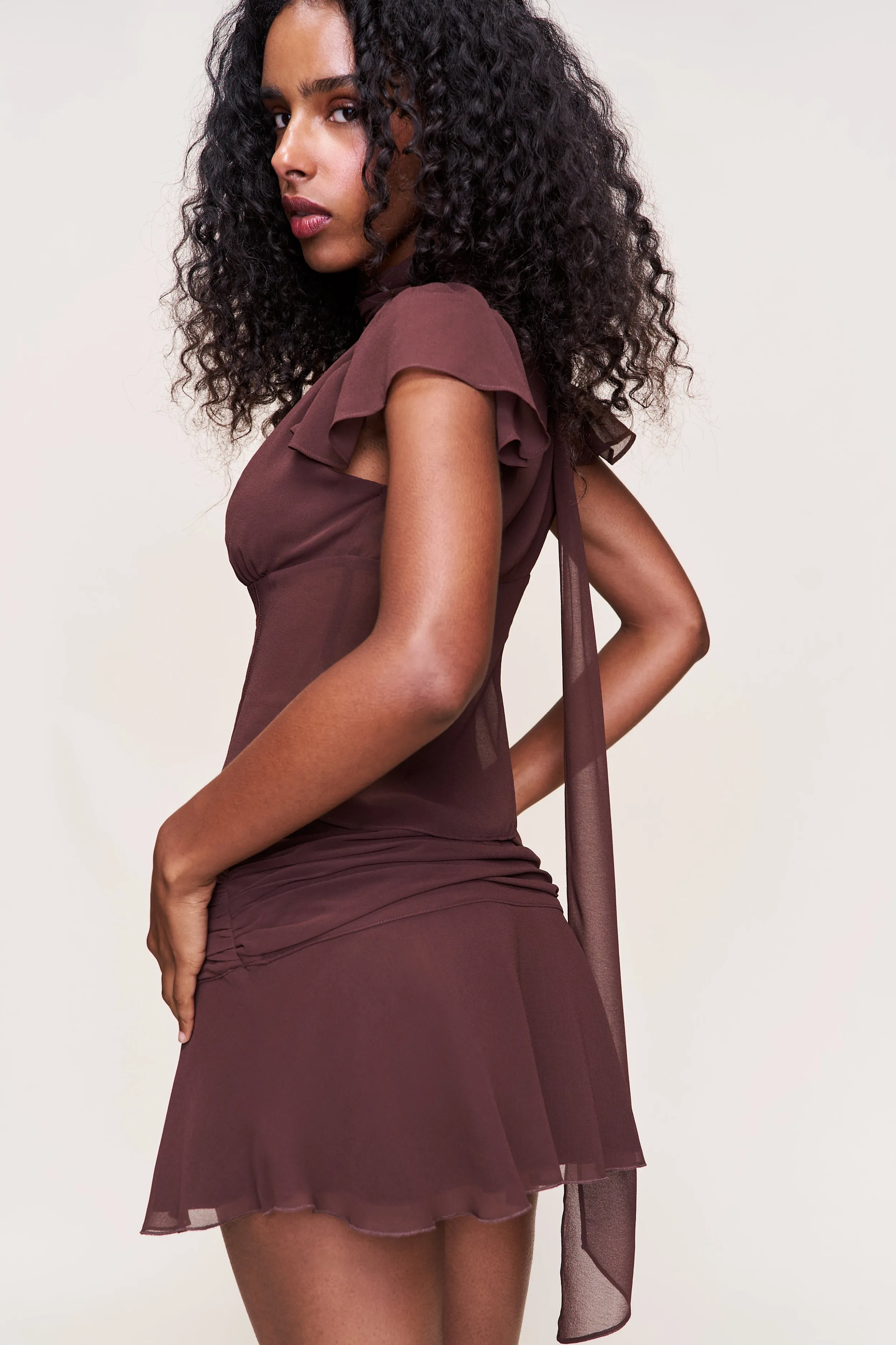 Eda Mini Skirt Airy Feel Pull On Style