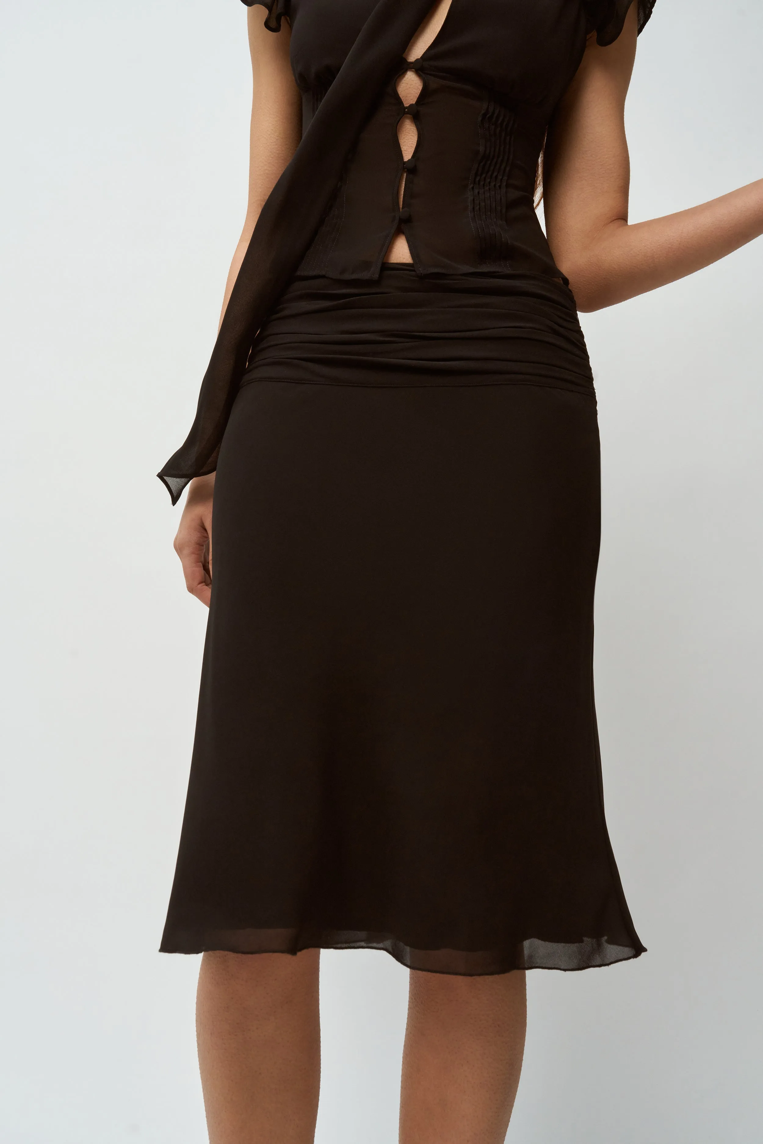 Slim Fit Band Clean Outfit Eda Skirt