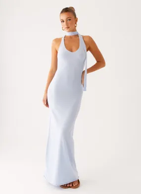 Subtle Flow Eddie Knit Maxi Dress - Blue
