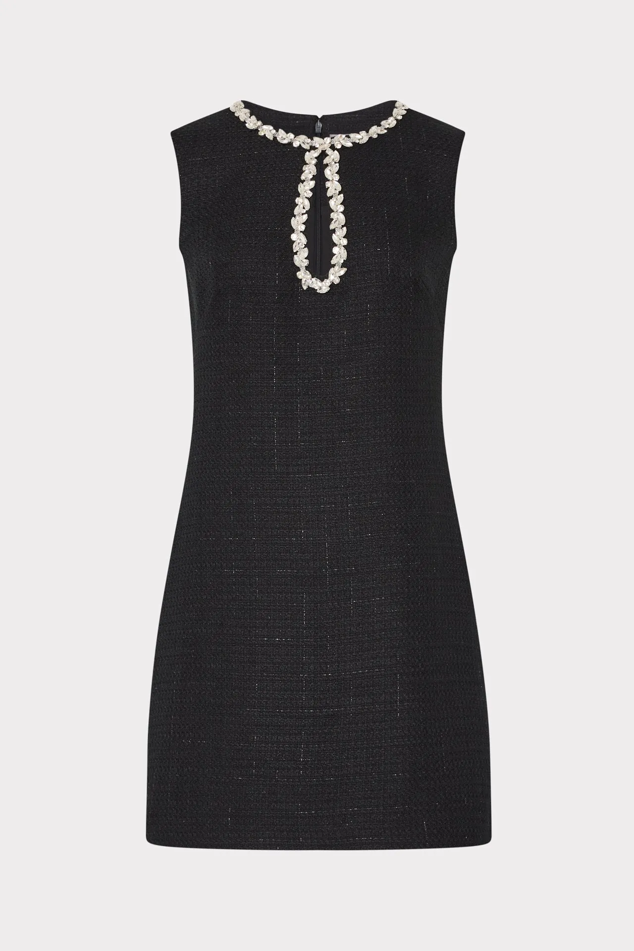 Eden Boucle Mini Dress Collar Accent