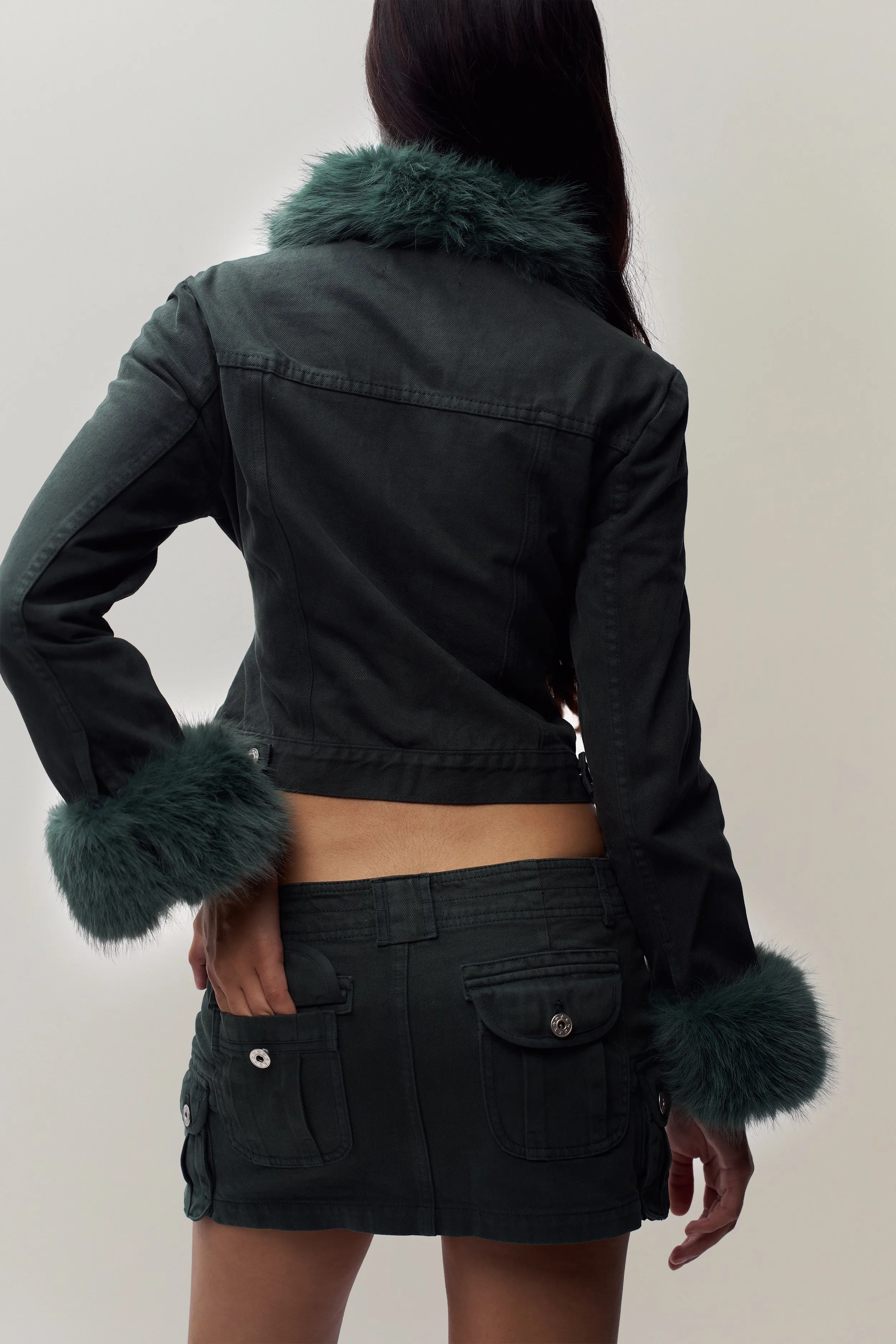 Anais Cargo Mini Skirt Anti Pilling Fabric