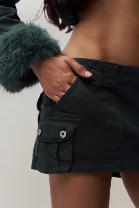 Minimalist Layering Senior Style Anais Cargo Mini Skirt