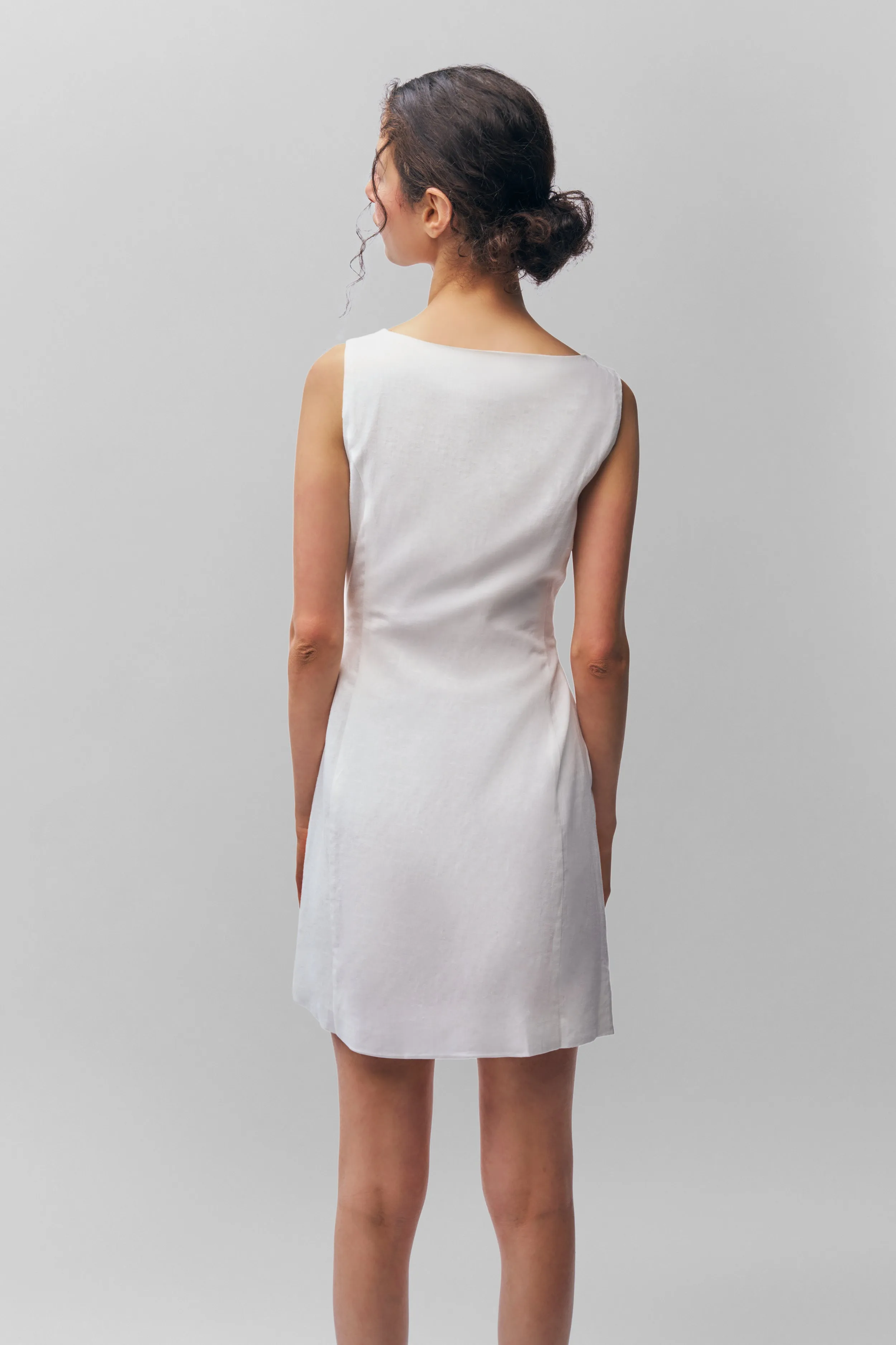 Soft Tones Layered Texture Elada Dress
