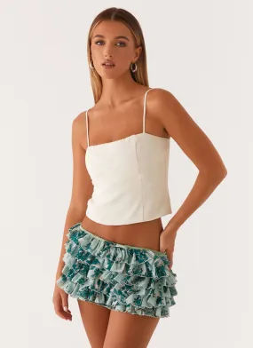 Modern Cut All weather Entertain Me Bloomer Shorts - Cloud Nine Floral