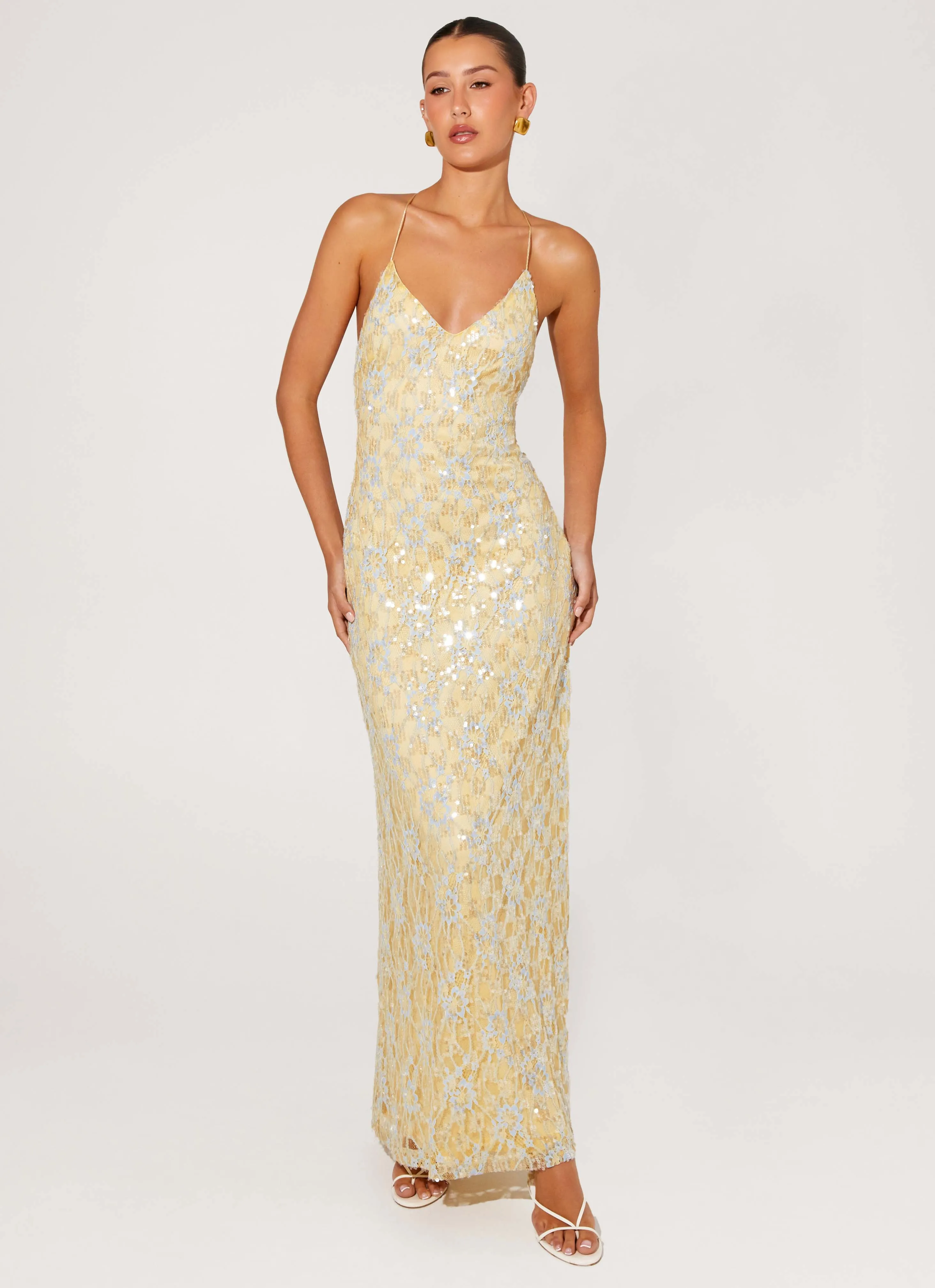 Feminine Movement bold appearance Truly Mine Maxi Dress - Yellow