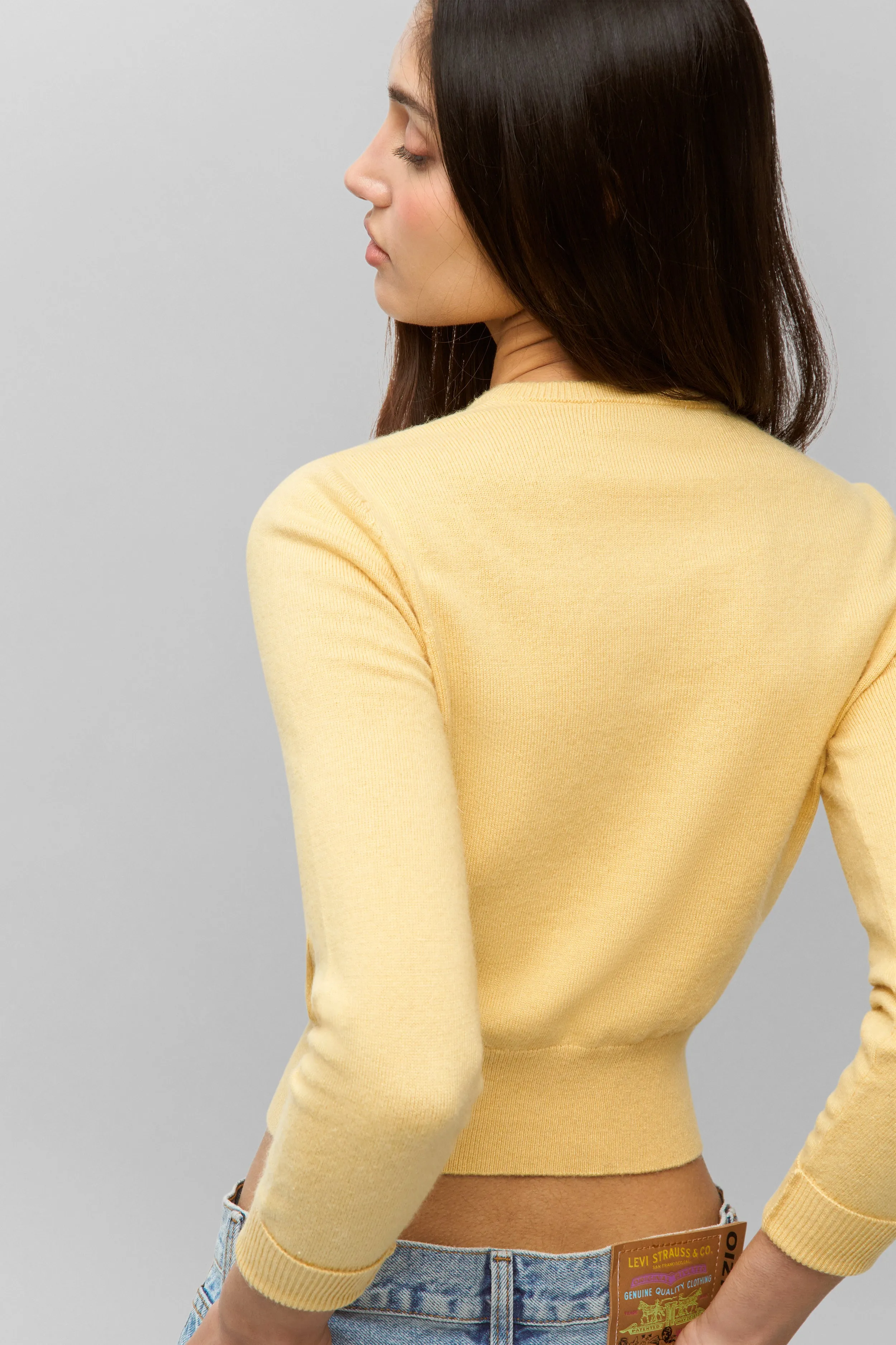 Casual Wear Seam Free Edges Emelie Wool Cardigan