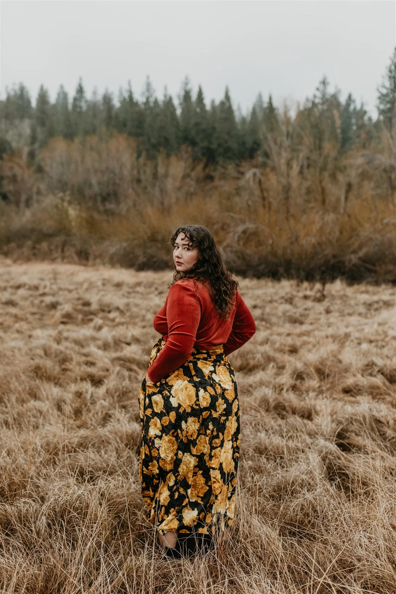 Mock Top in Brick Velvet Odor Neutralizing Technology BreathableFabricTech