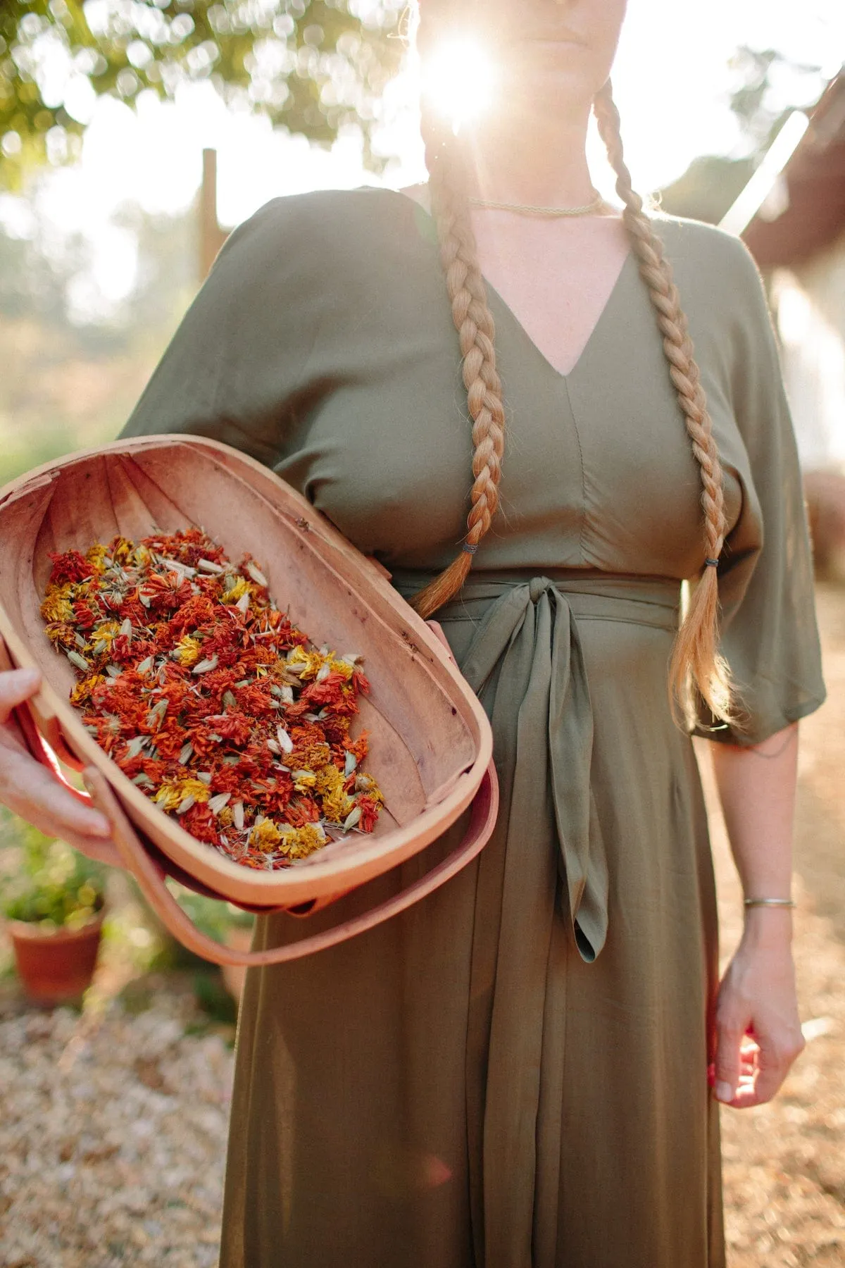 Diana Dress in Olive Green Challis Fashionable Look Bold Cut