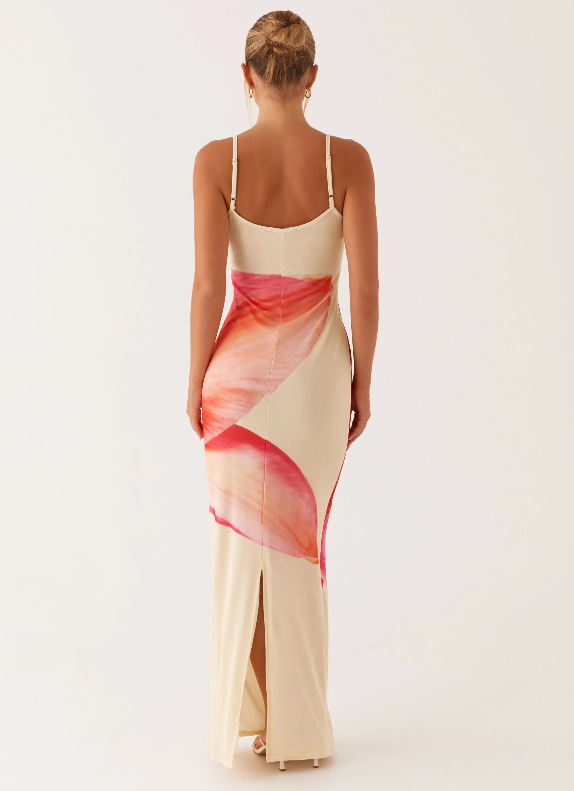 Bad News Mesh Maxi Dress - Yellow Floral Daily Essential